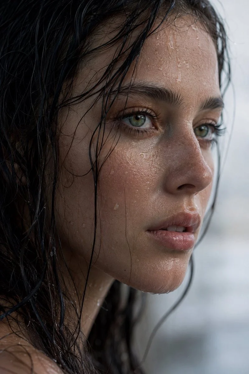 Extreme Wet Beauty Portrait