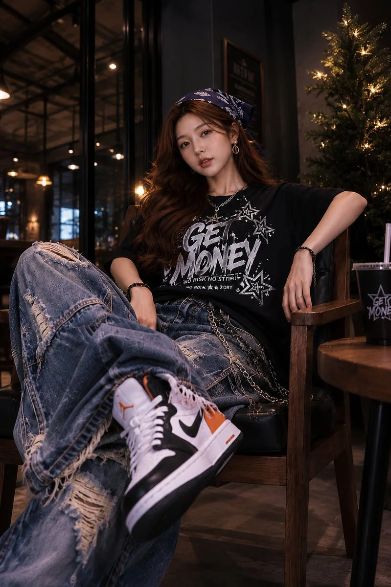 Cafe Fashion Portrait Shoot