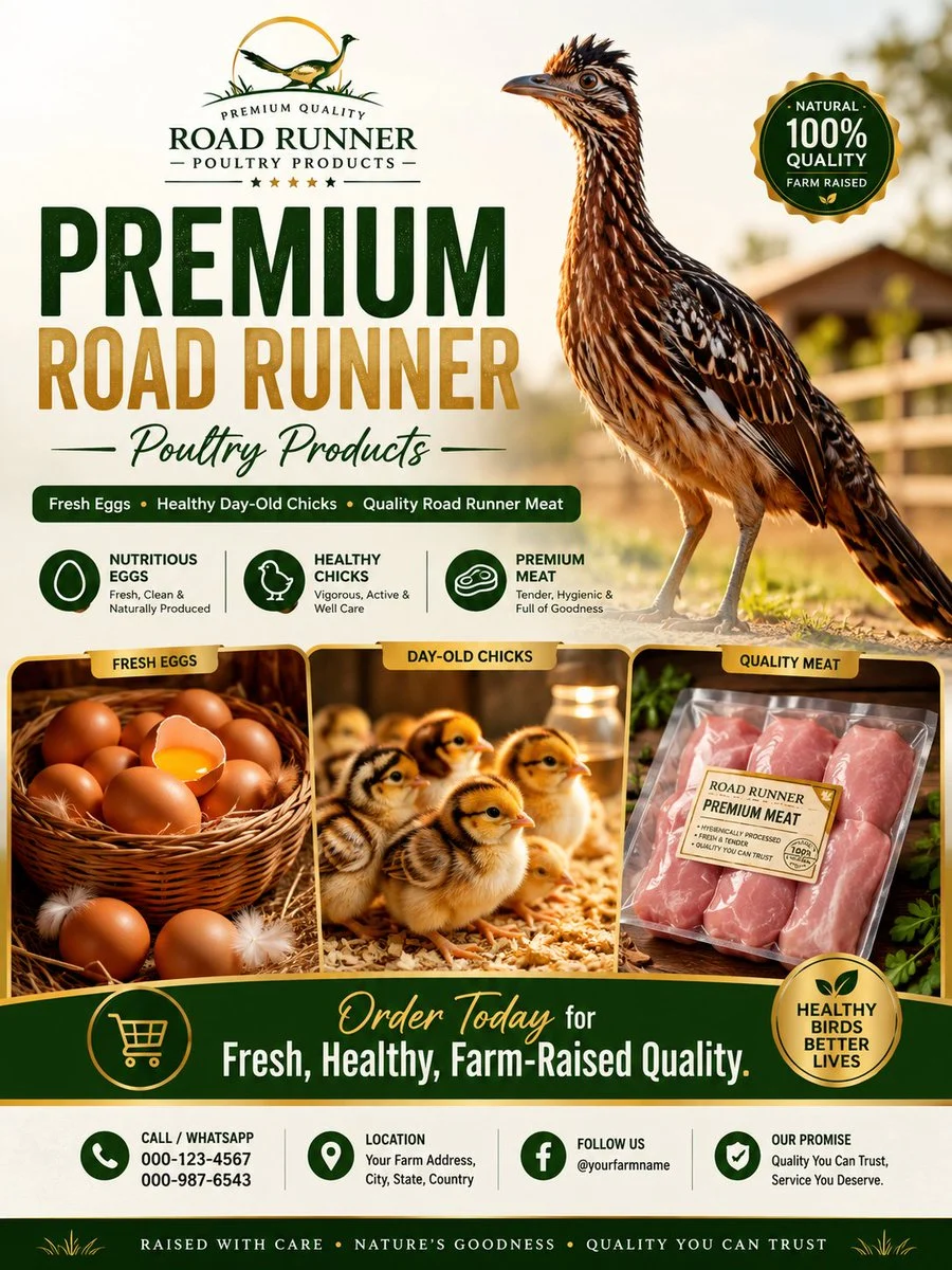 Premium Road Runner Poultry Ad