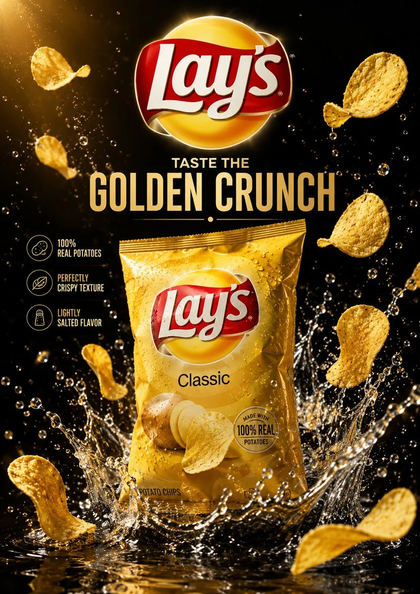 Luxury Snack Poster Design