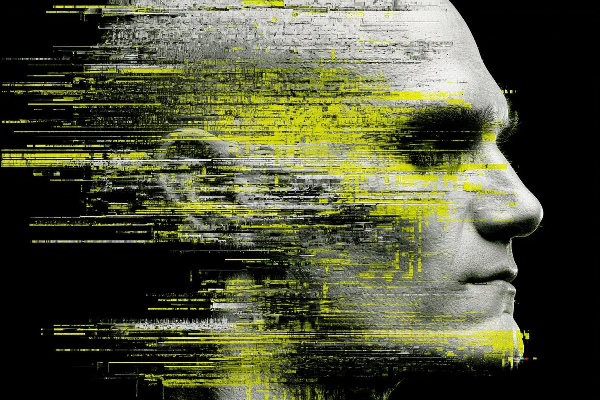Glitch Art Digital Dissolution Style