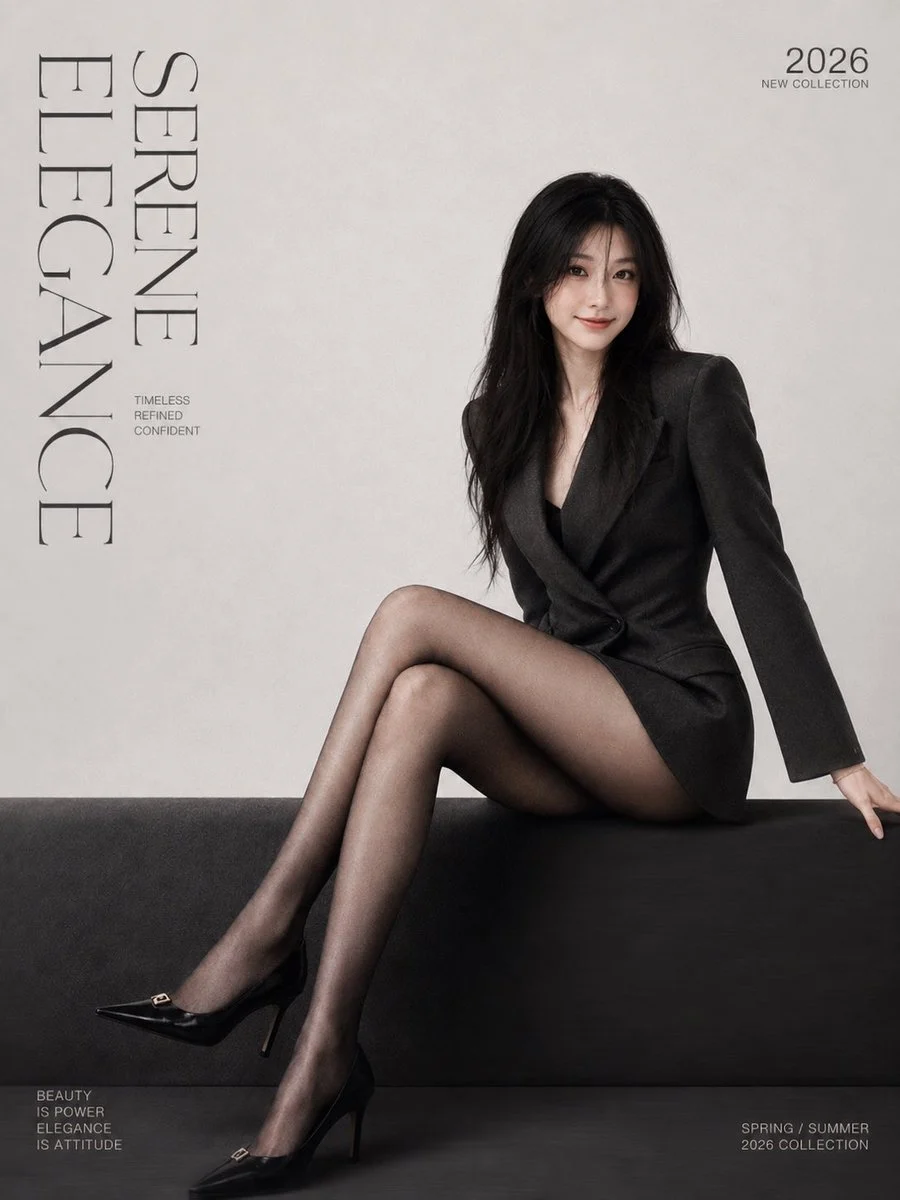 Minimalist Teacher Fashion Magazine Portrait