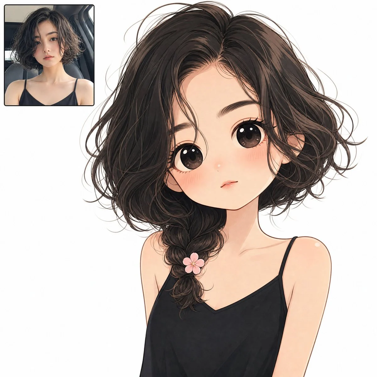 Cute Minimalist Chibi Digital Art