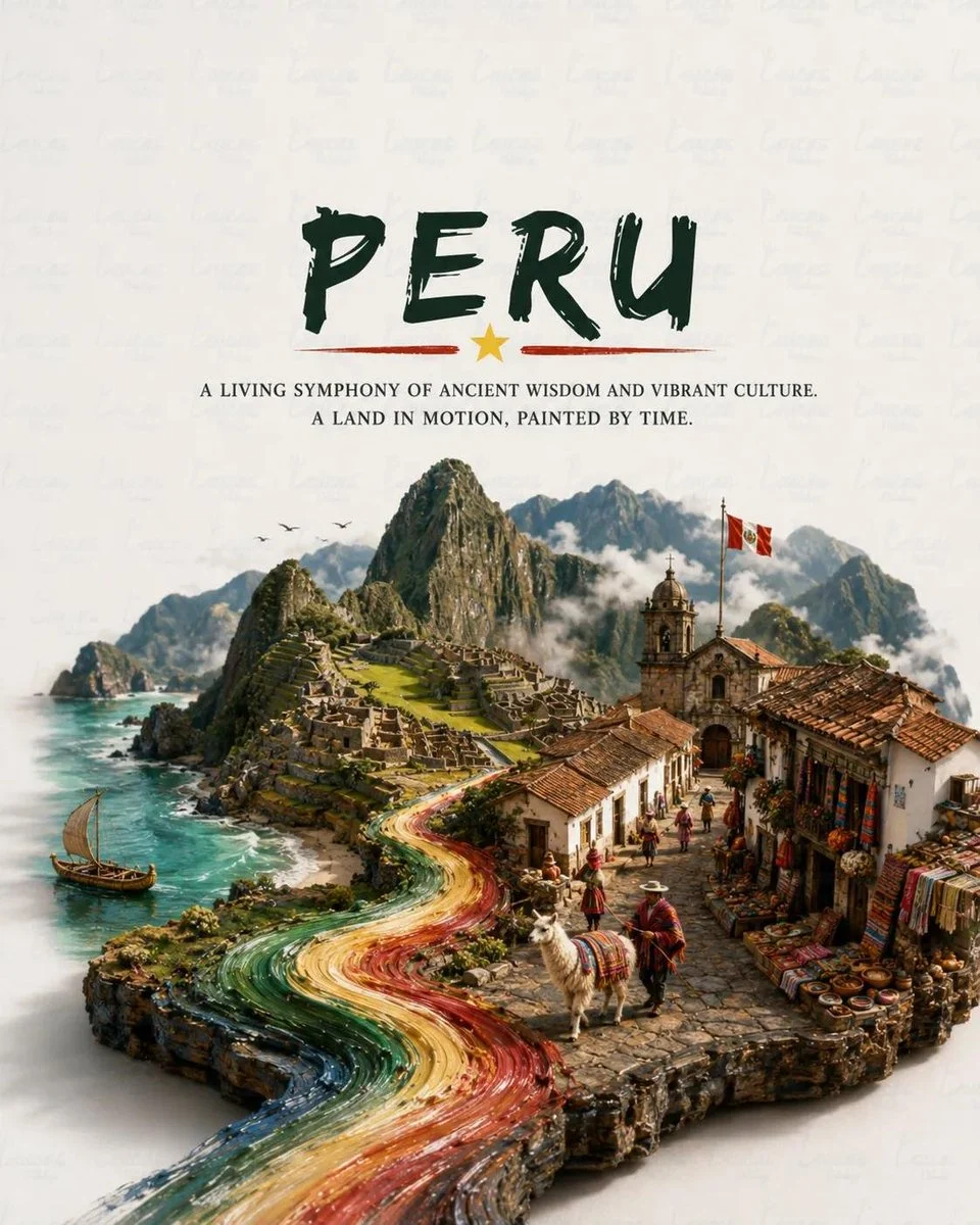 3D Miniature Diorama Travel Poster