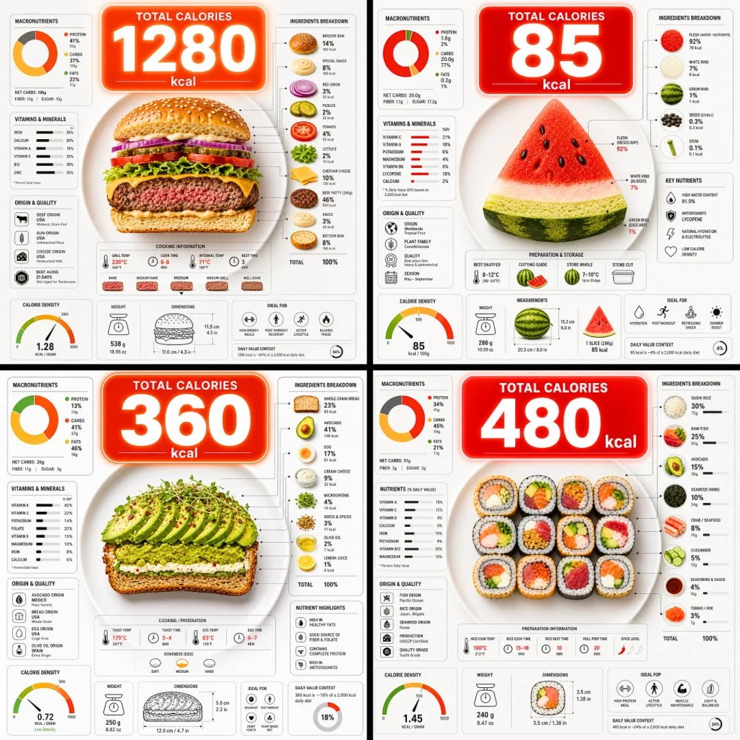 Food Nutrition Infographic Design