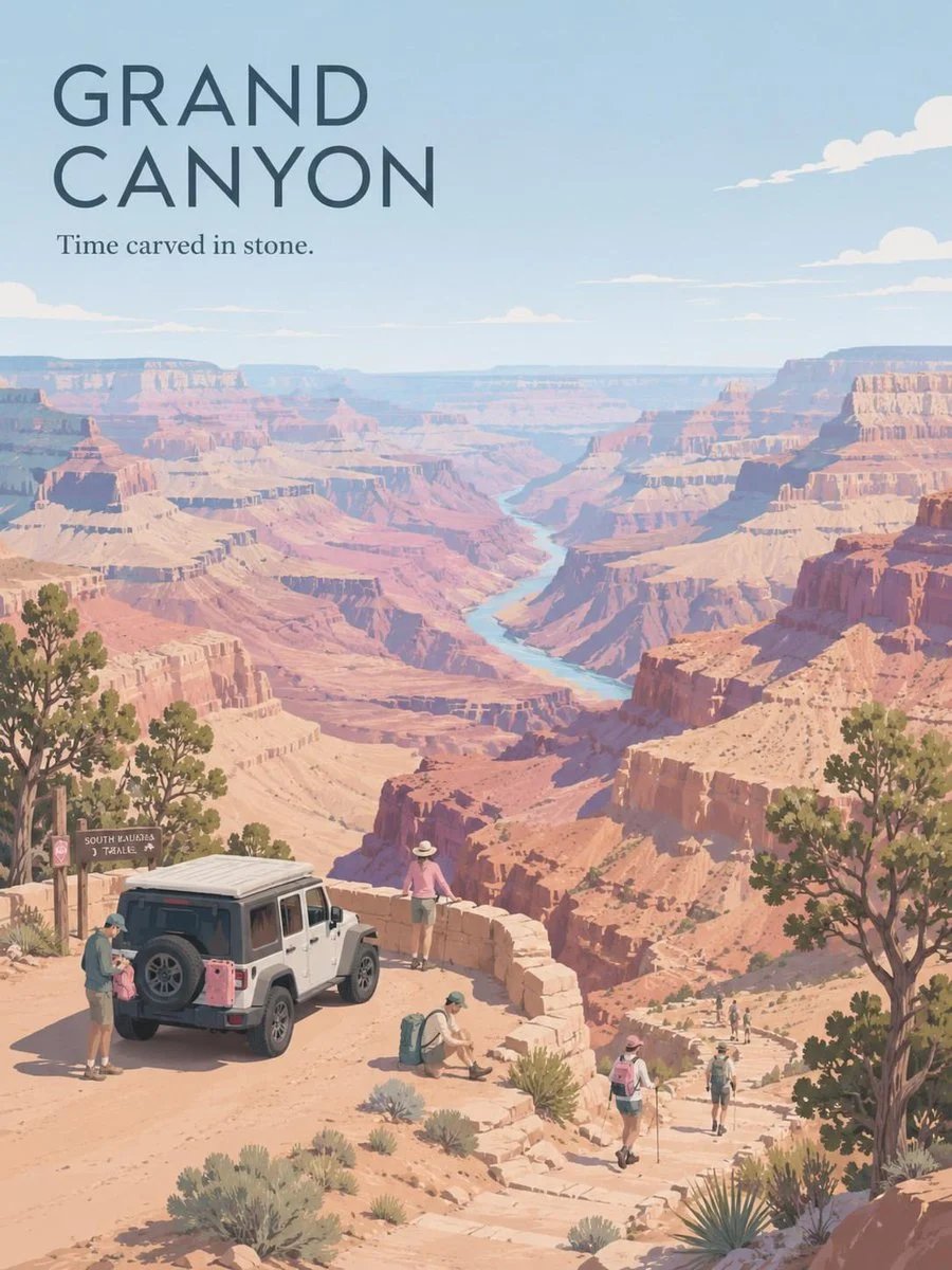 Premium Minimalist Vintage Travel Poster