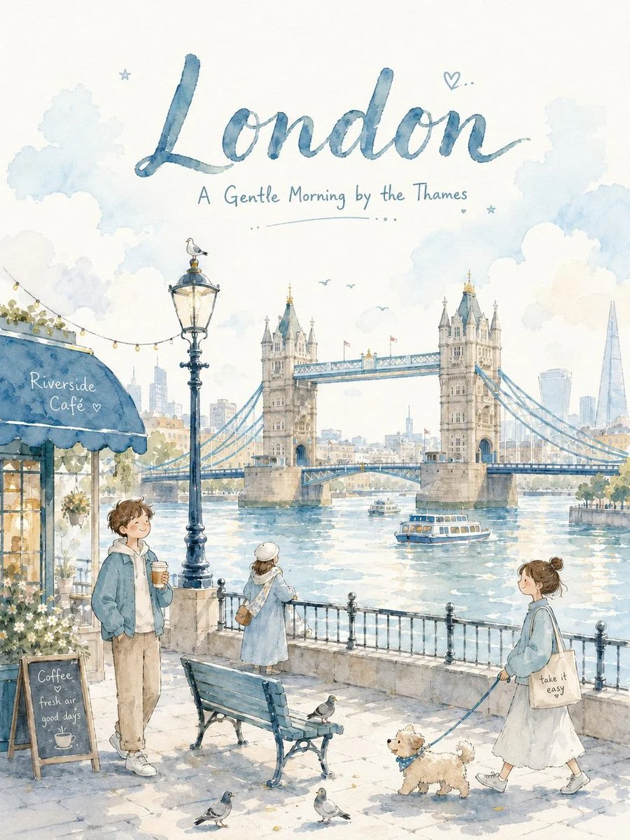 Dreamy Watercolor Travel Tale