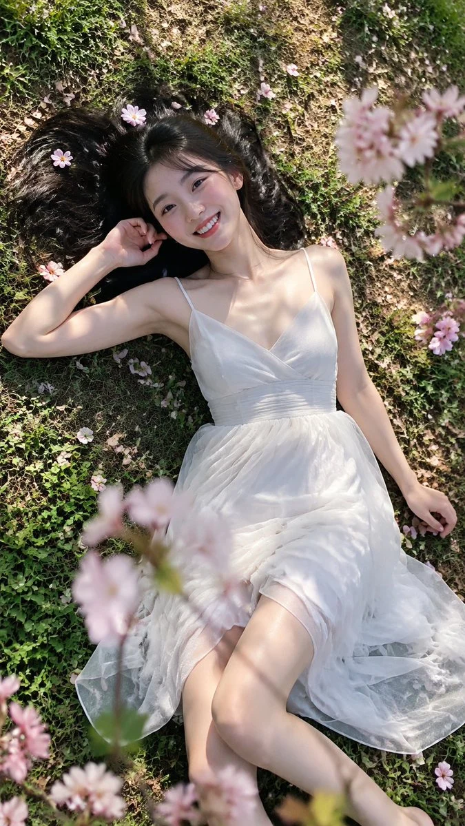 Spring Cherry Blossom Portrait
