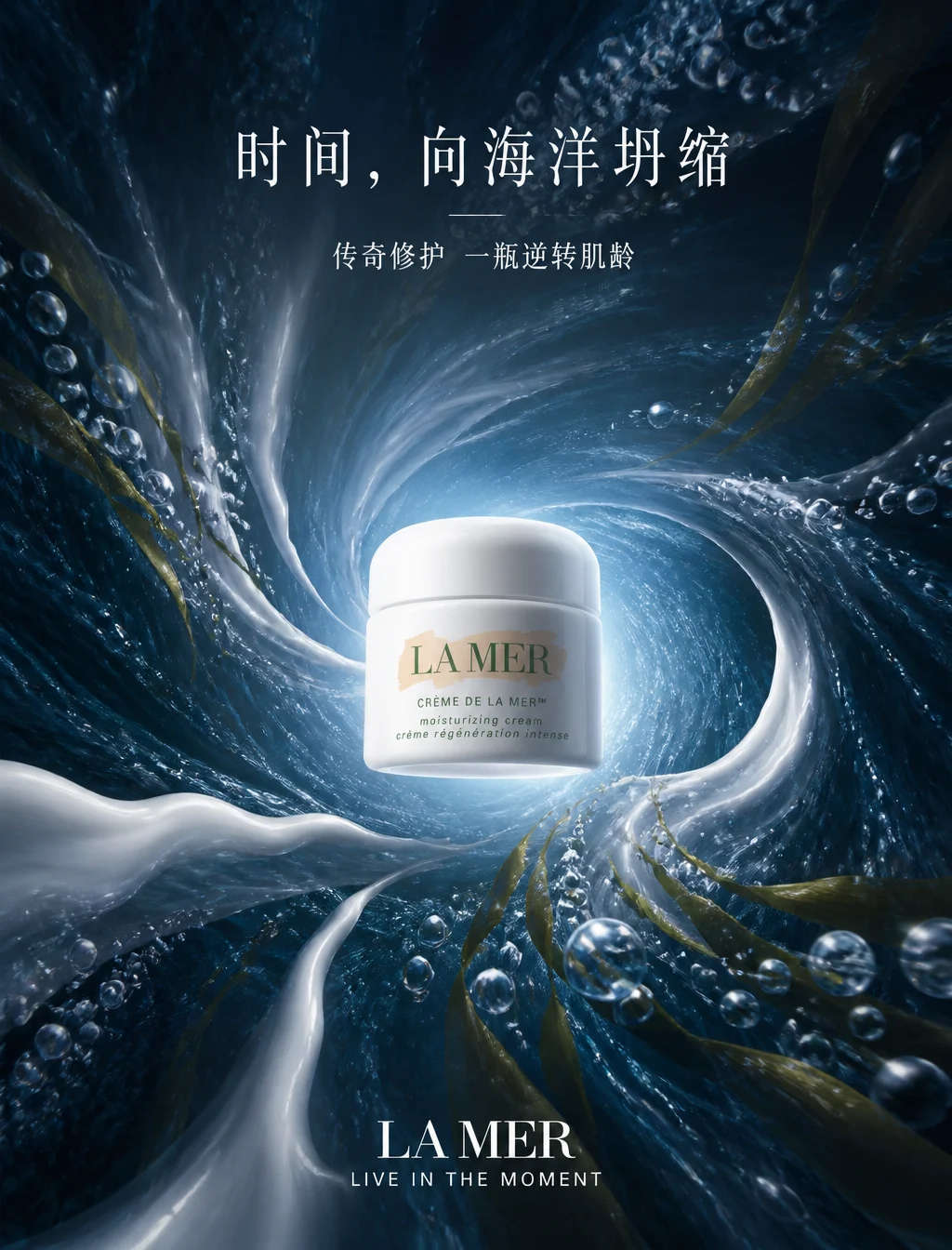 La Mer Gravity Ad Poster