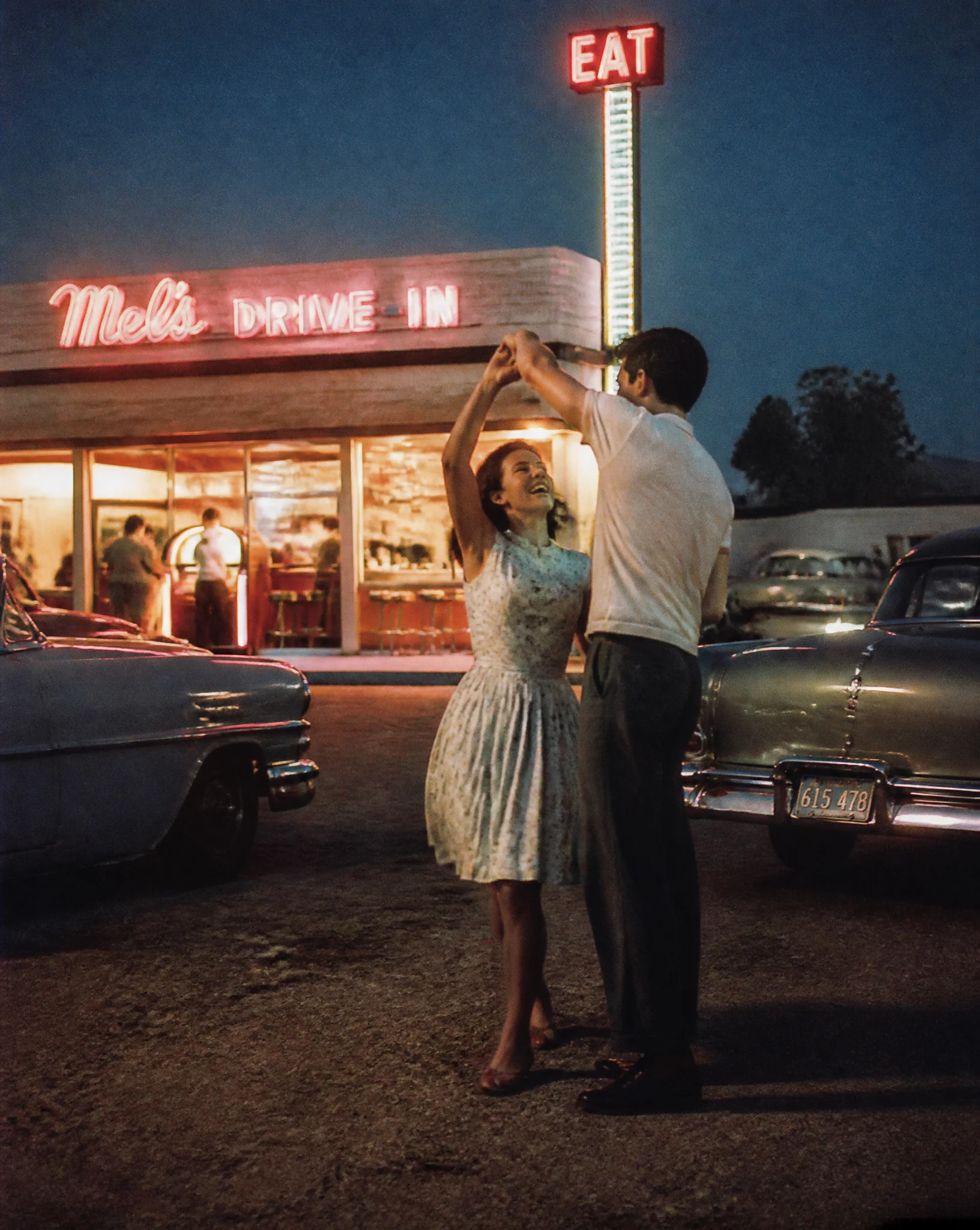 1956 Blue Hour Diner Romance