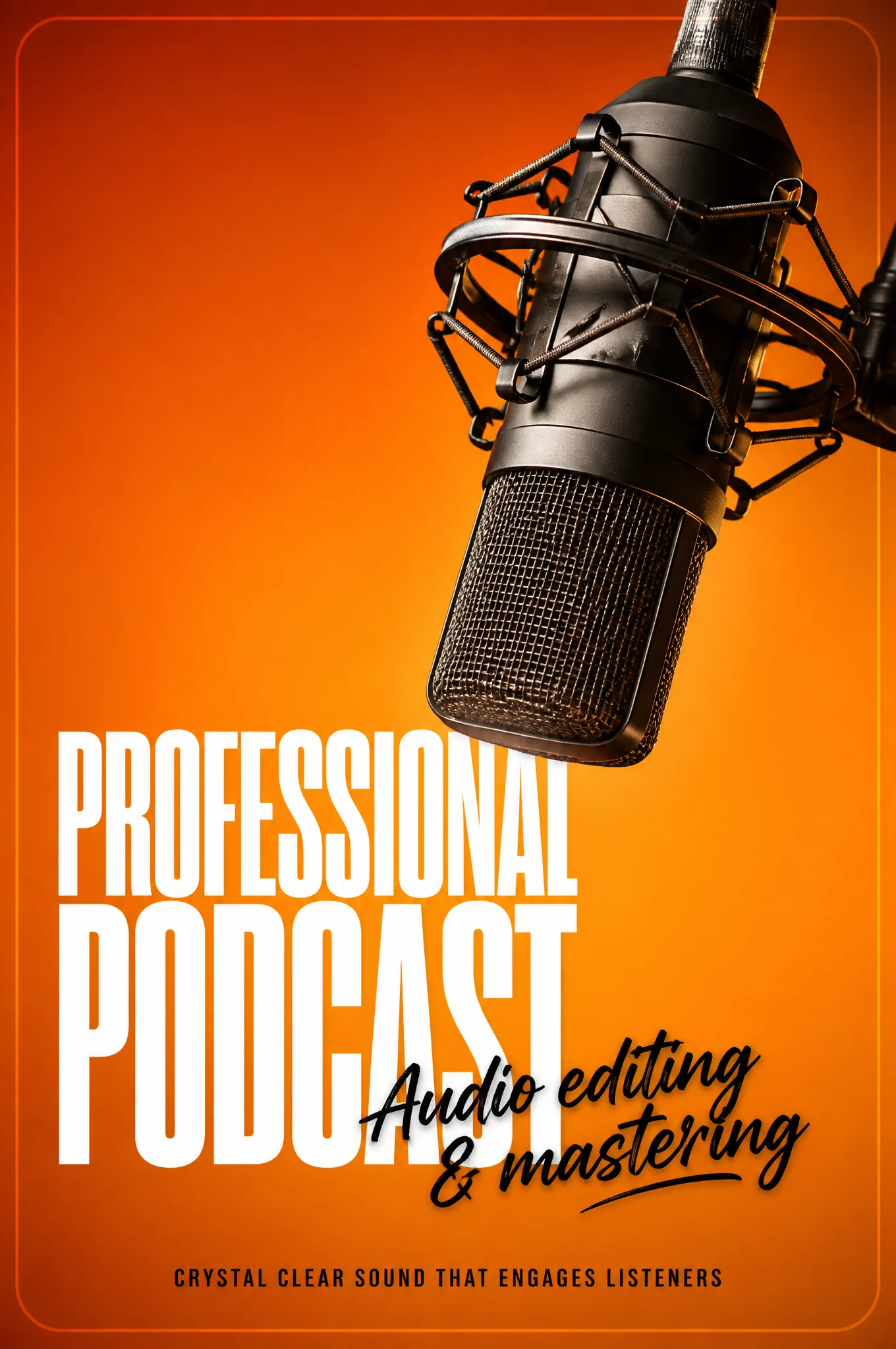 Professional Podcast Mic Poster