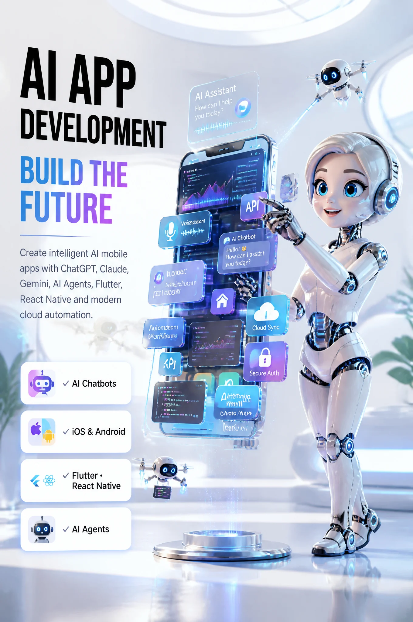 Pixar AI Robot Builds Mobile App