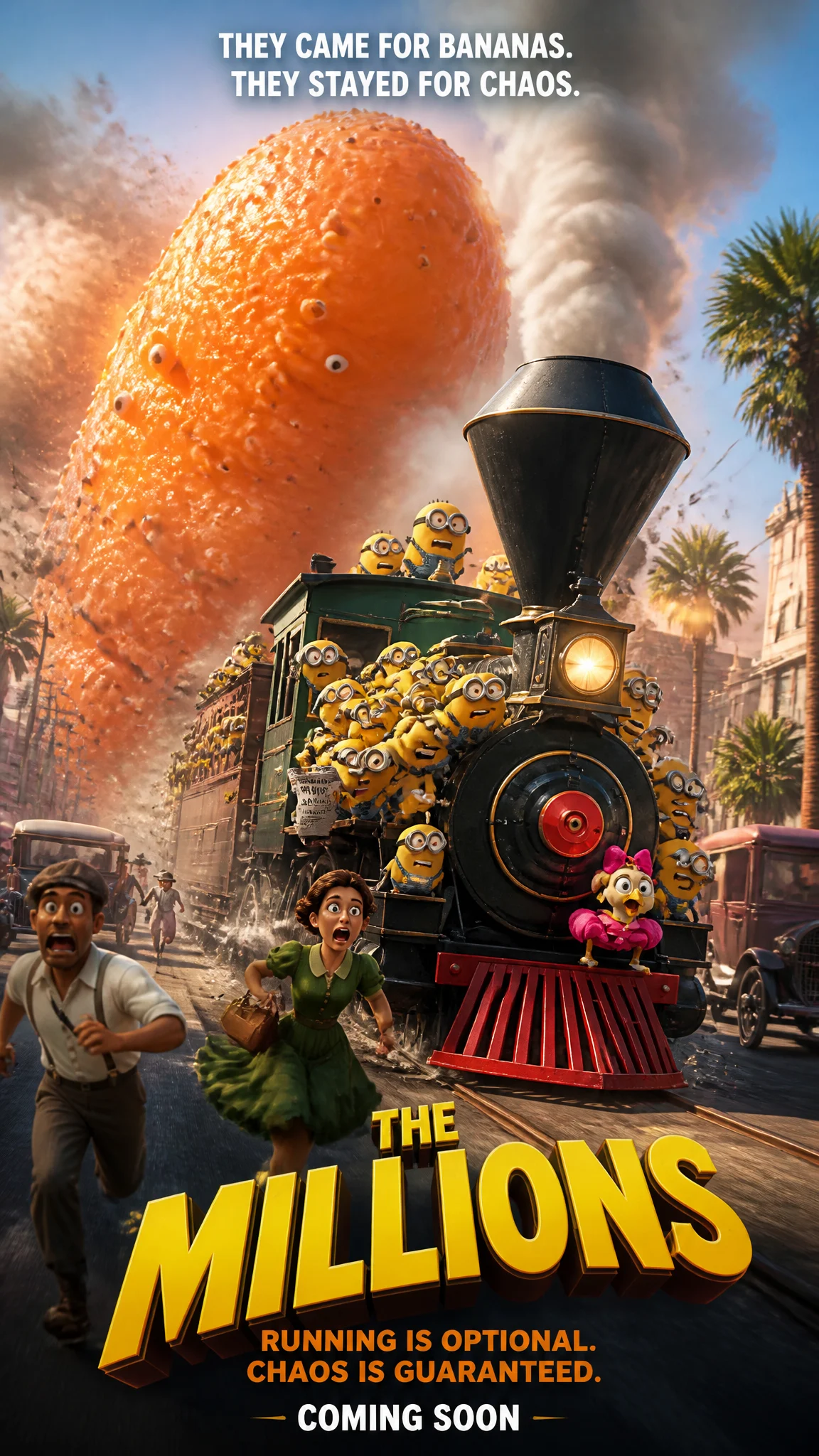 Orange Monster Chases Train Adventure