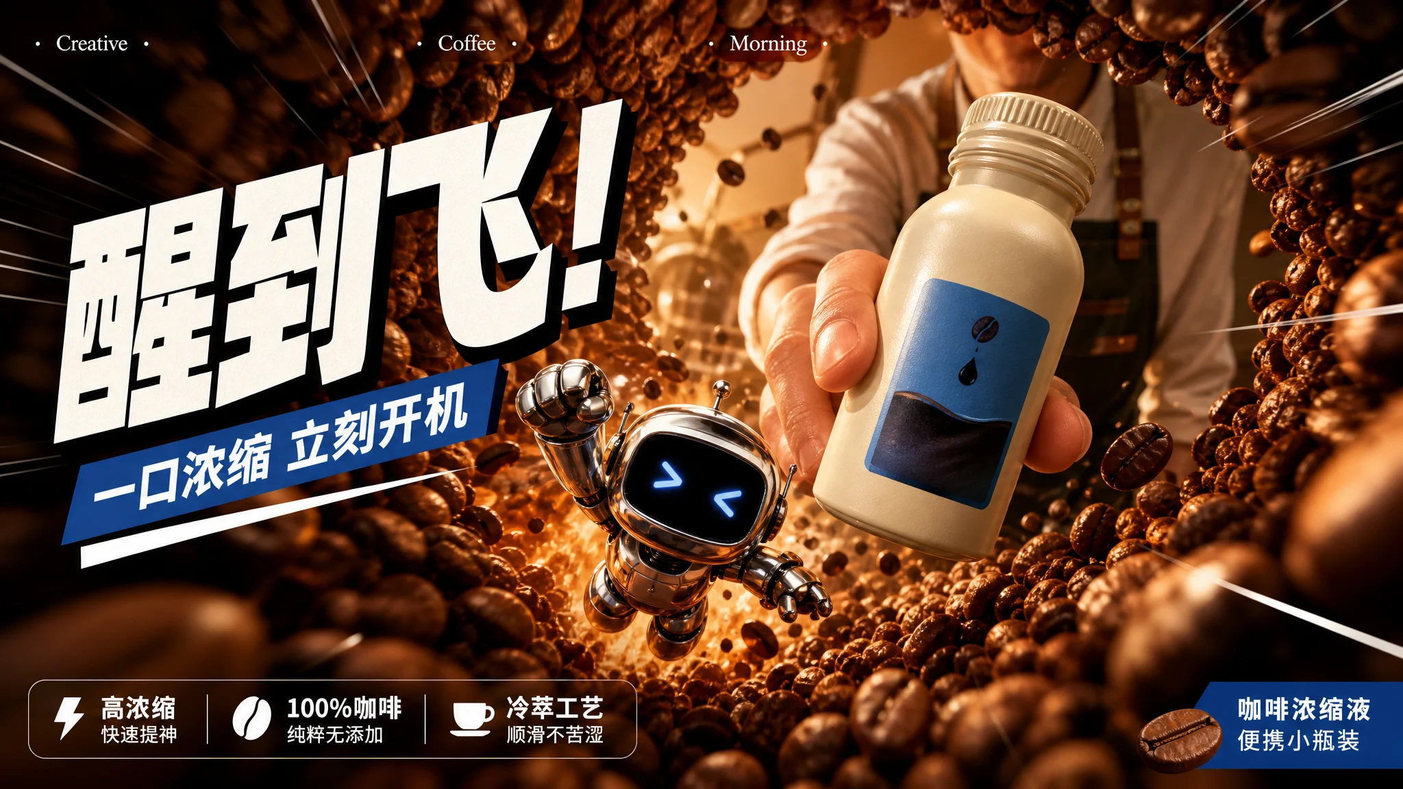 Espresso Robot Wake Up Ad