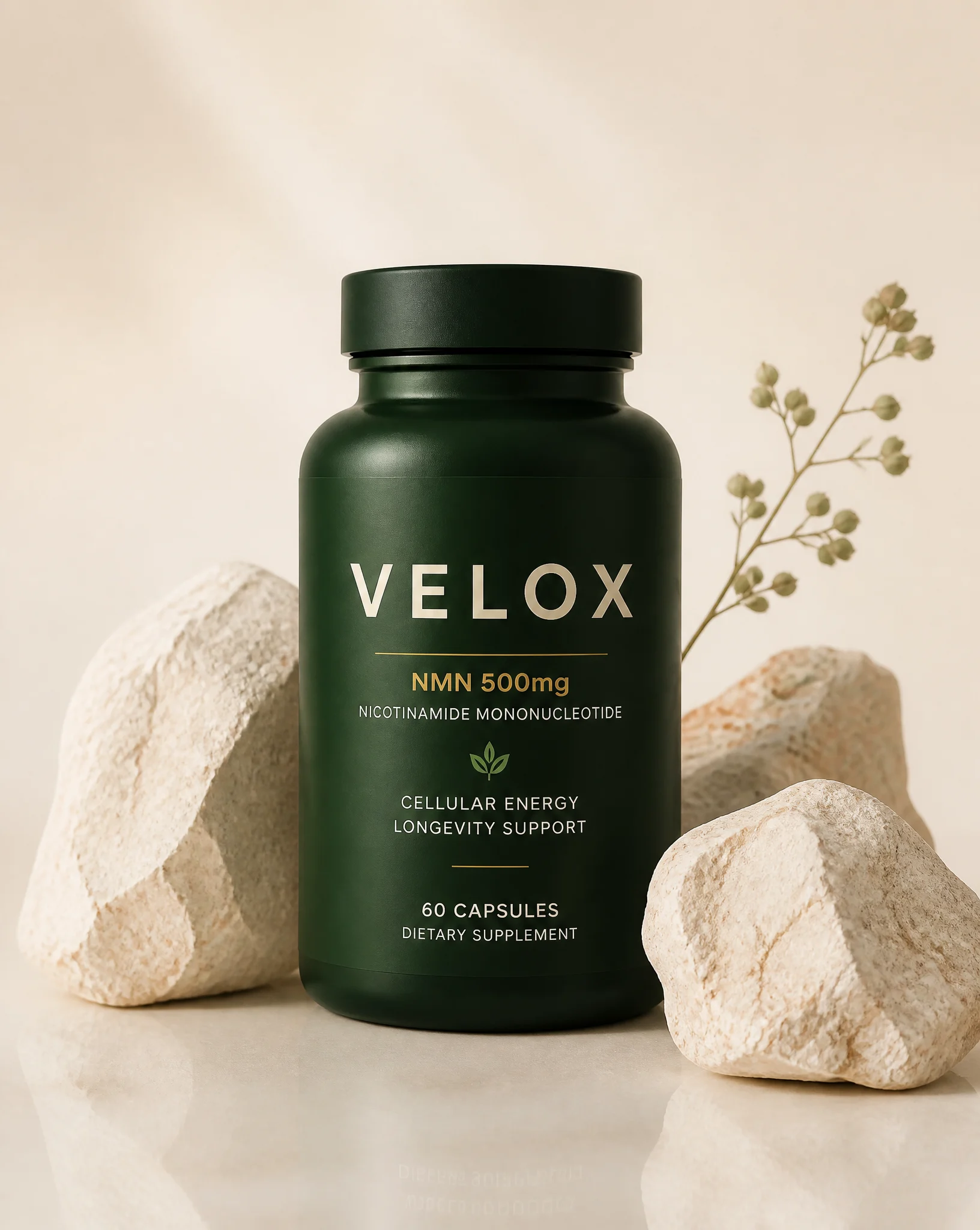 Minimalist Premium Supplement Bottle Photography