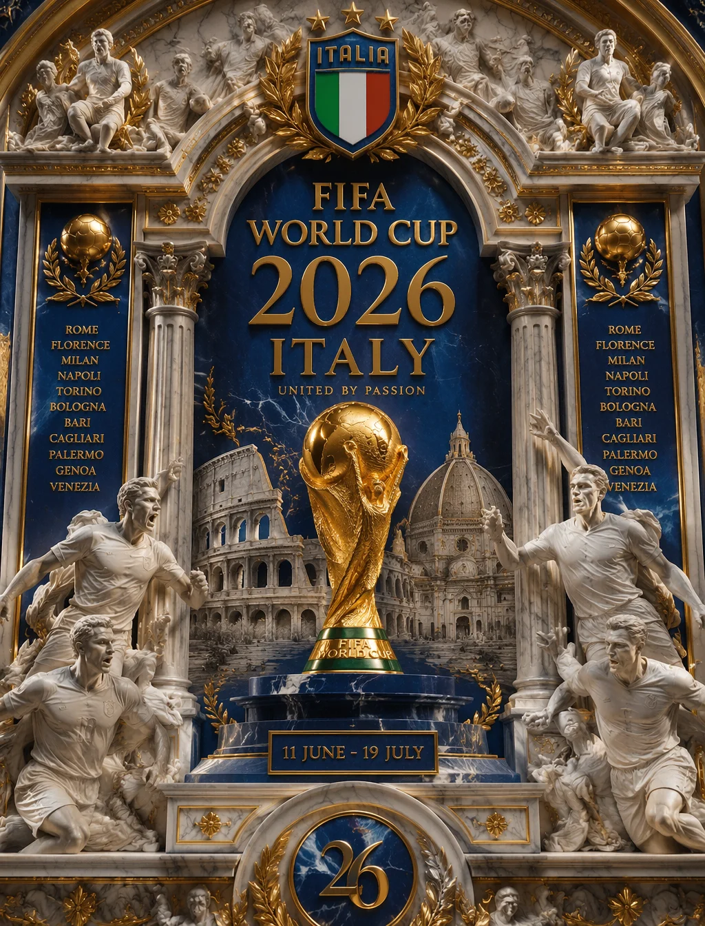 Baroque World Cup Poster Design