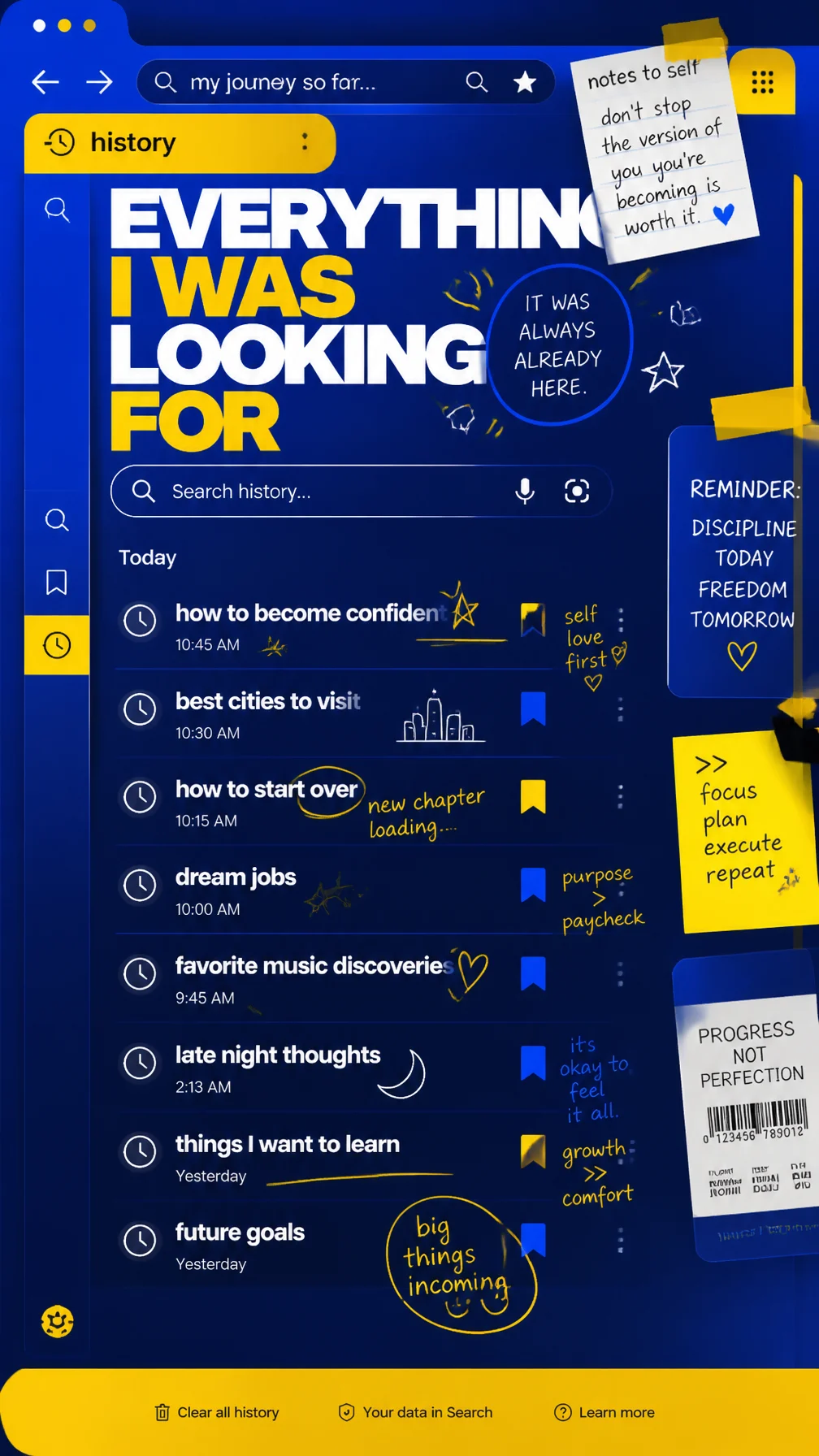 Search History Life Editorial Poster