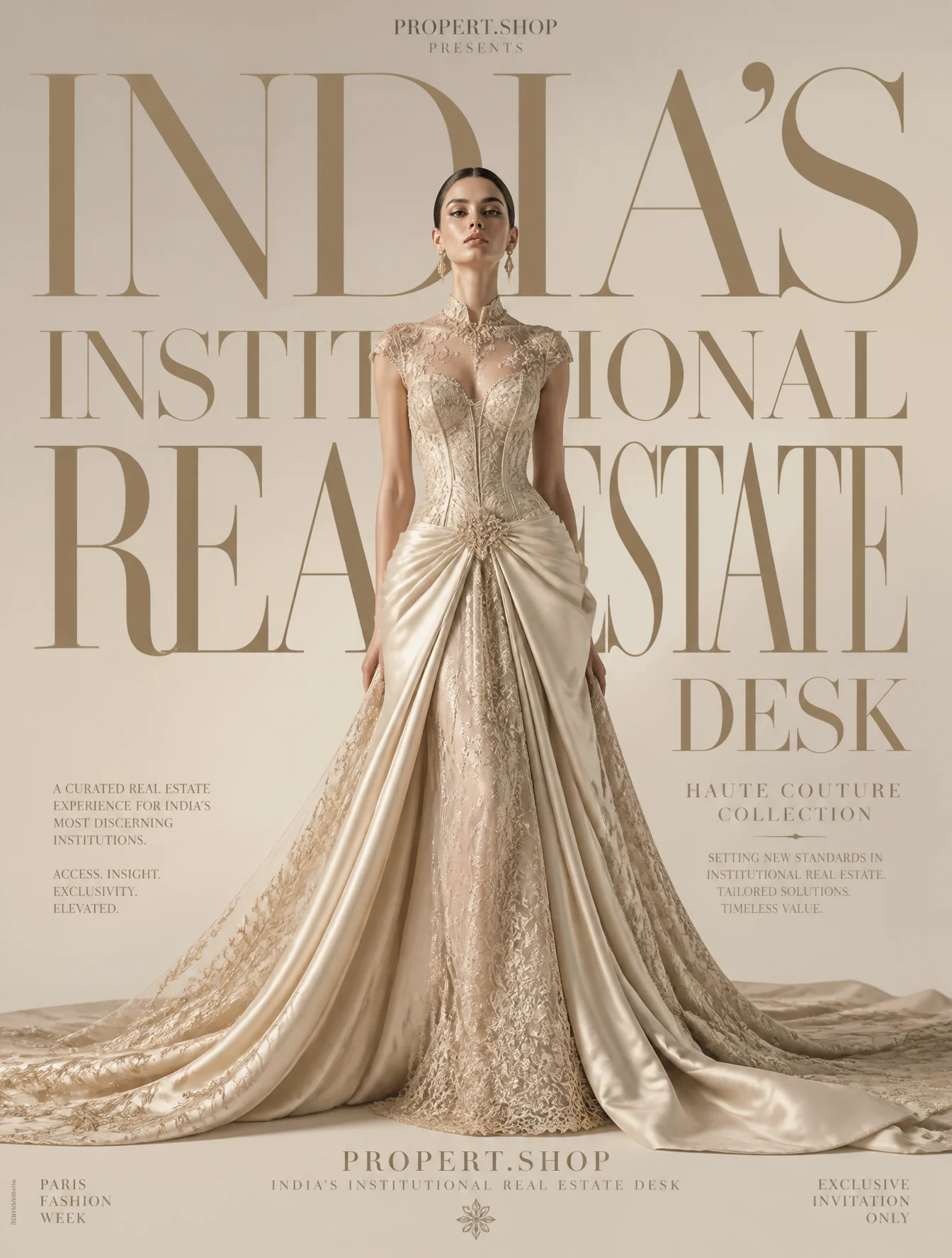 Luxury Haute Couture Fashion Editorial Poster