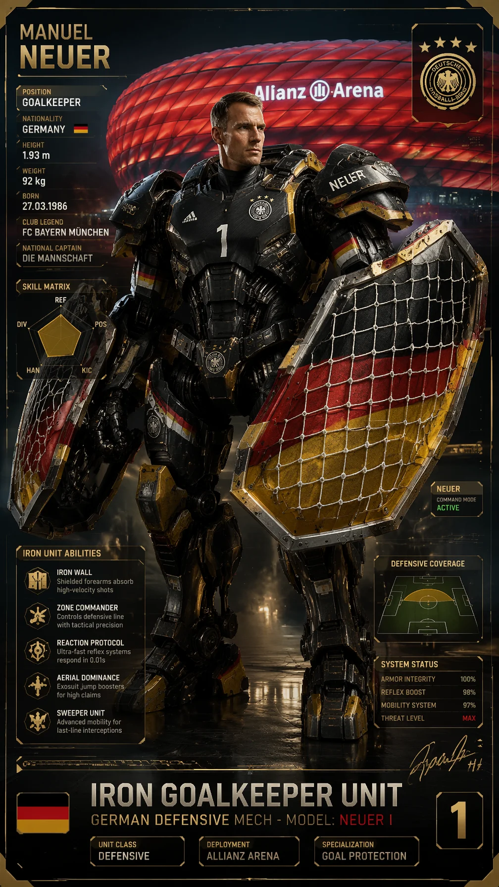 Neuer Iron Goalkeeper Mech