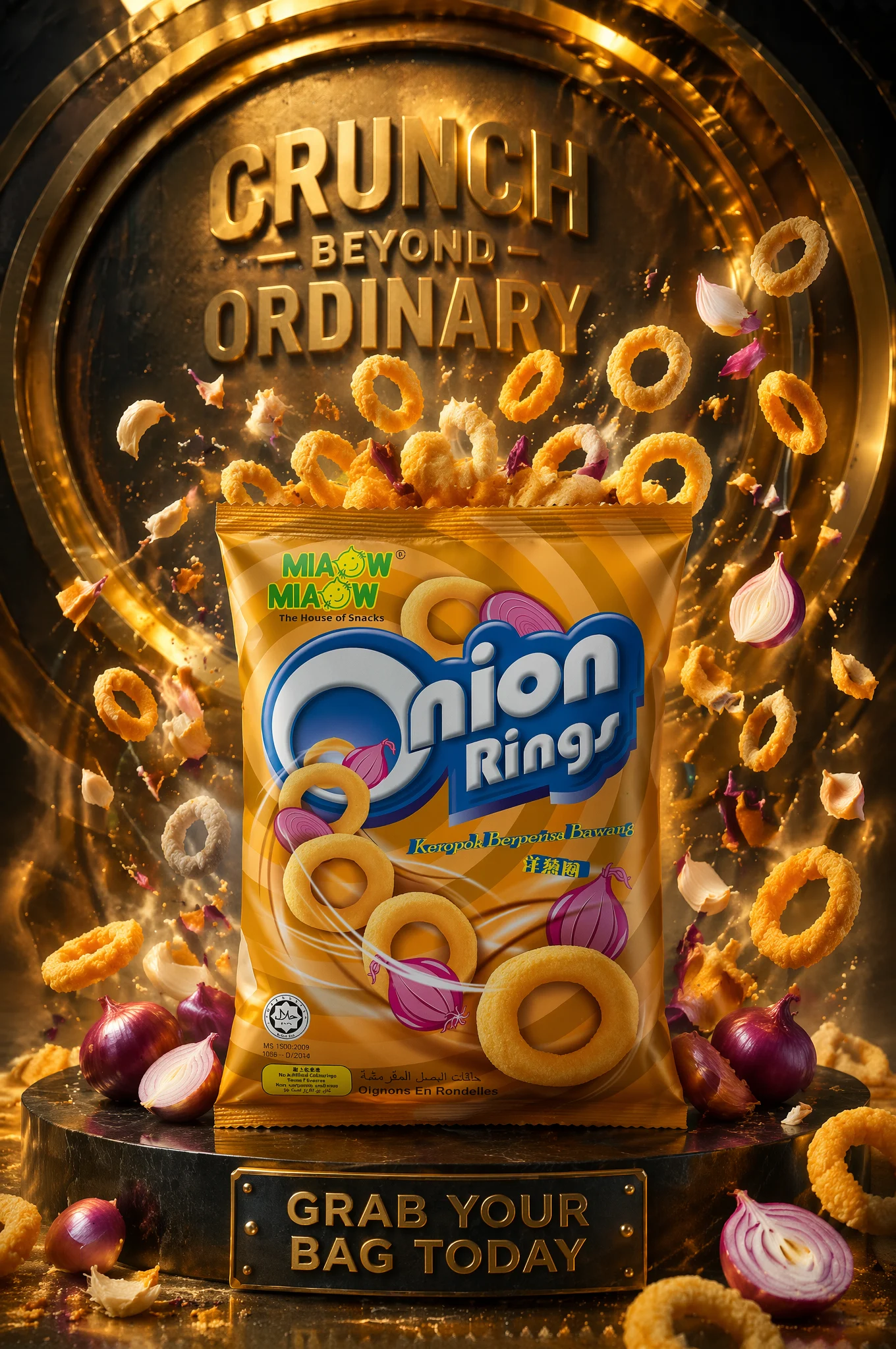 Miaow Onion Rings Premium Ad
