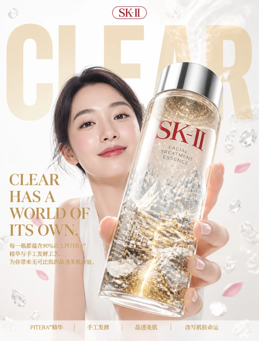Crystal Micro-Universe Skincare Campaign