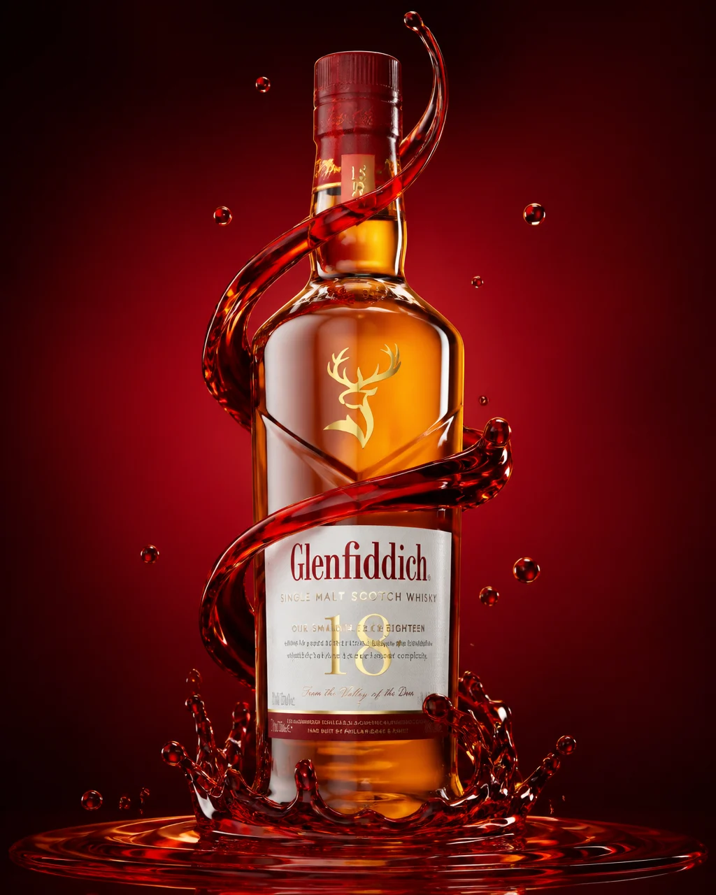 Hyper Realistic Liquid Bottle Render