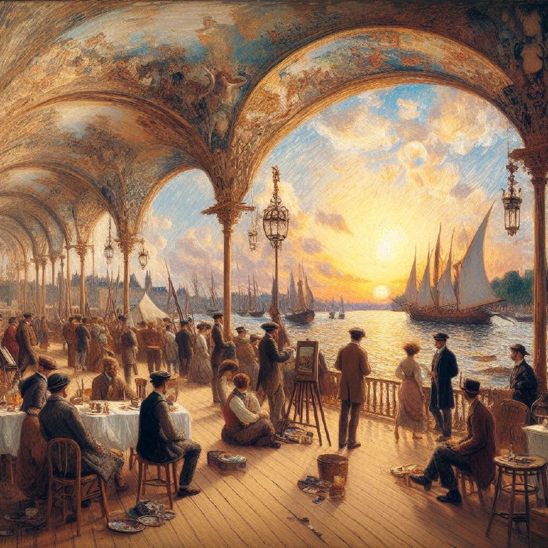 Impressionist Era Painting Celebrating 19th Century Art