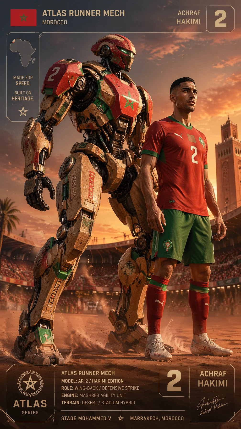 Hakimi Atlas Runner Mech Card