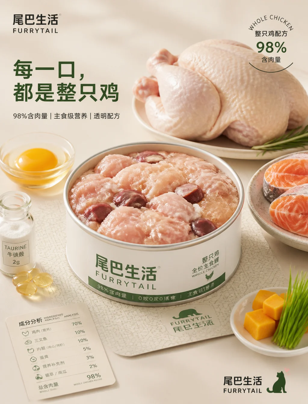 Premium Pet Food Visual Poster