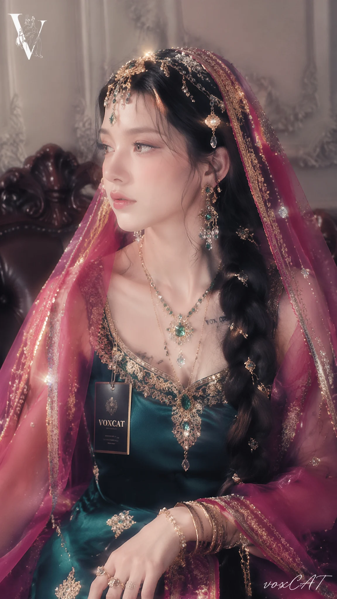 Exotic Cold Palace Princess Portrait
