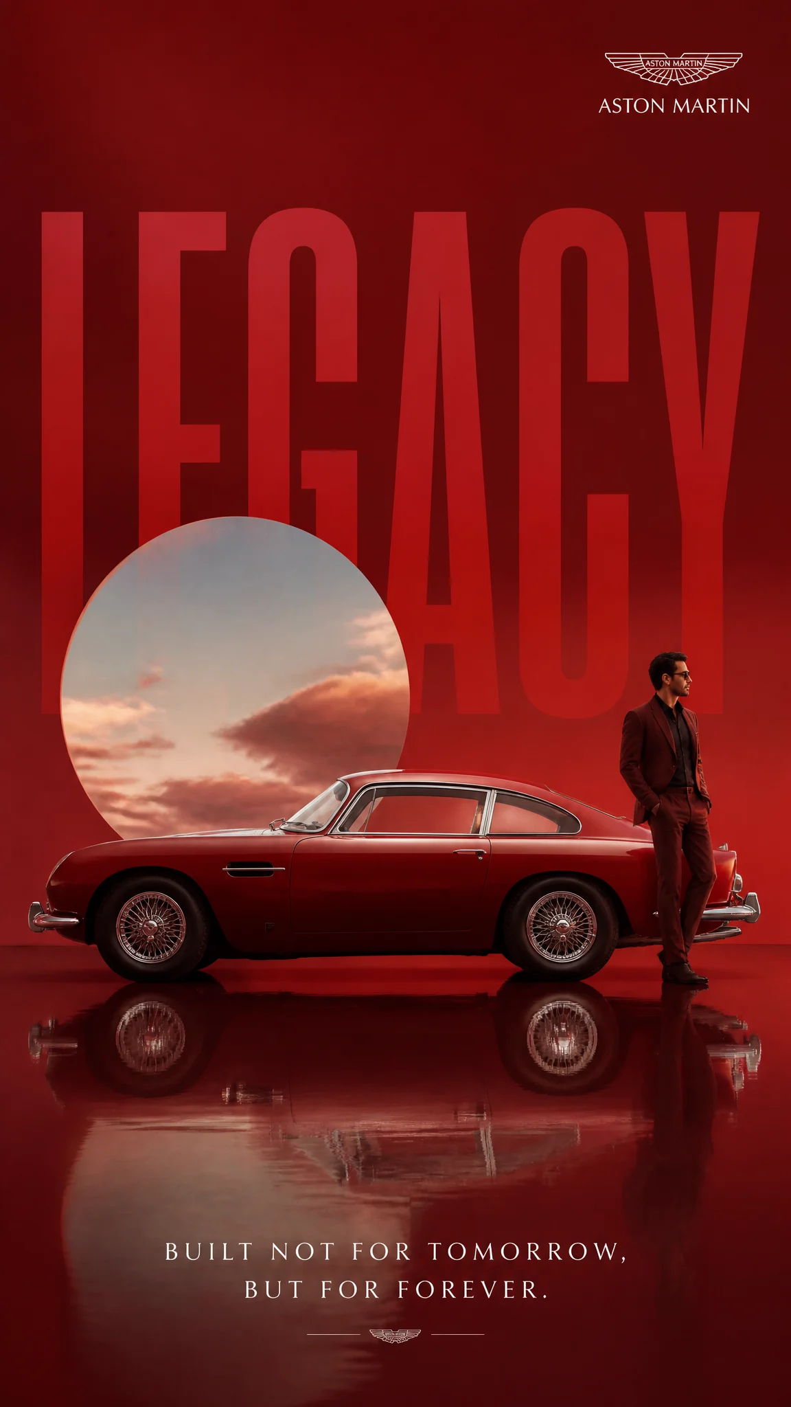 Surreal Automotive Ad Poster Design