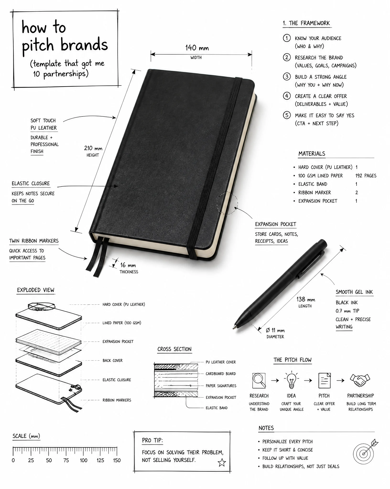 Brand Pitch Blueprint Infographic