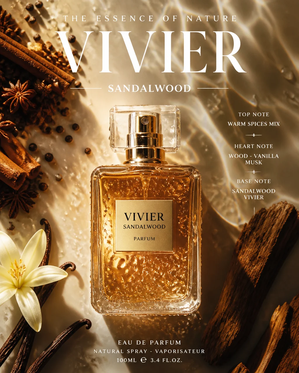 Premium Perfume Editorial Poster Design