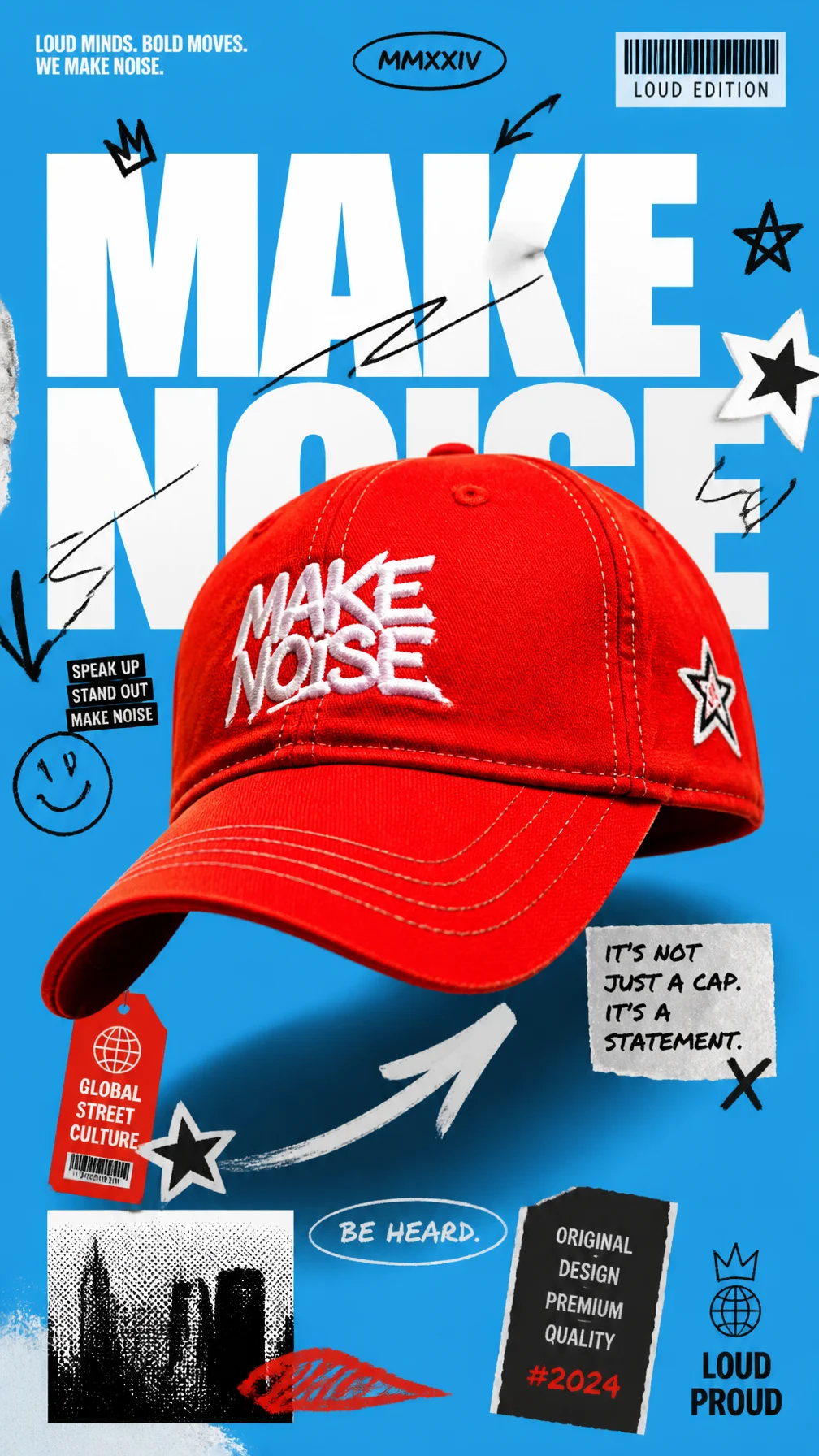 Streetwear Cap Poster
