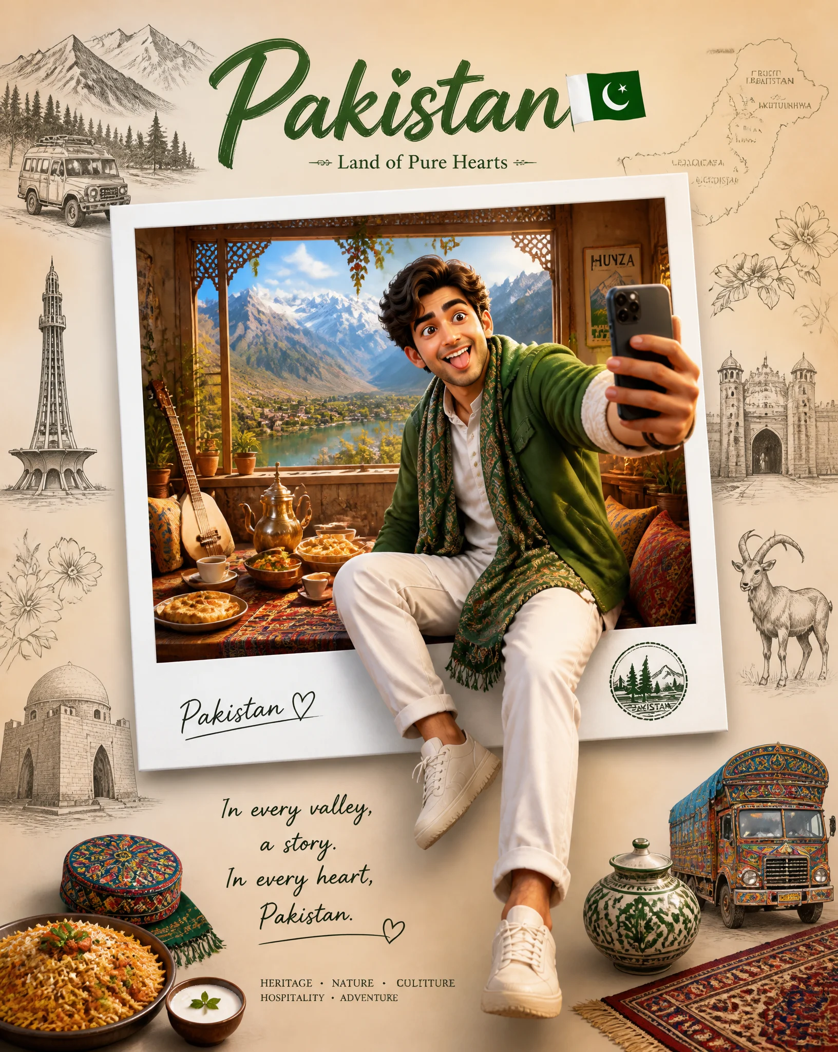 Pakistan Premium Travel Poster