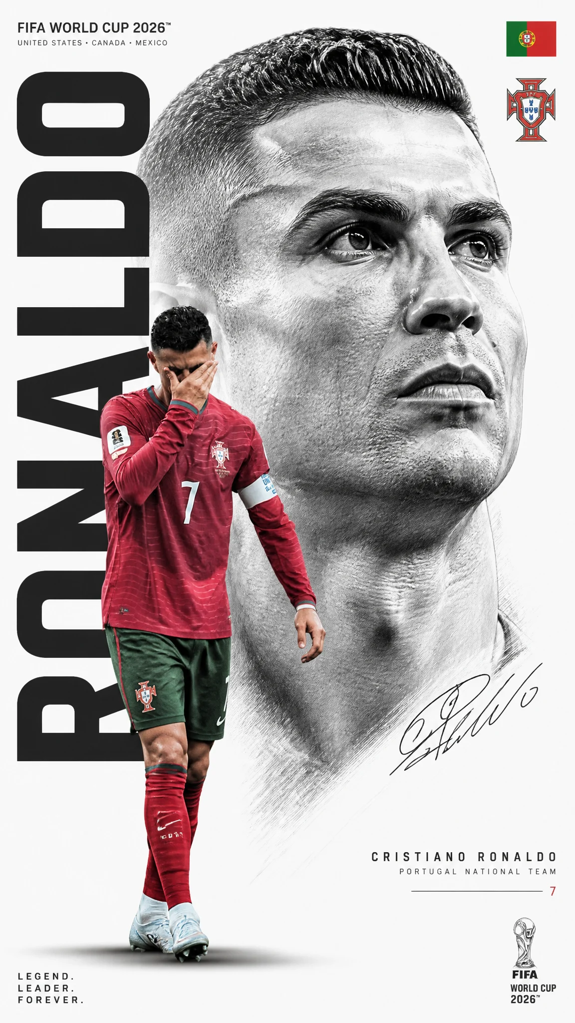 Ronaldo World Cup Premium Poster Design