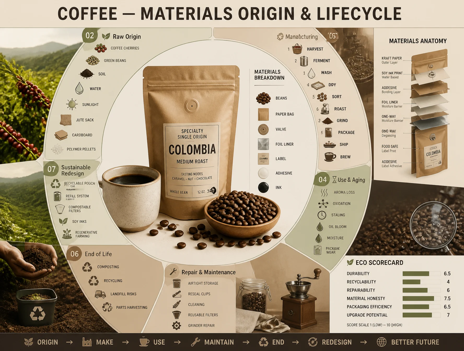 Coffee Lifecycle Infographic