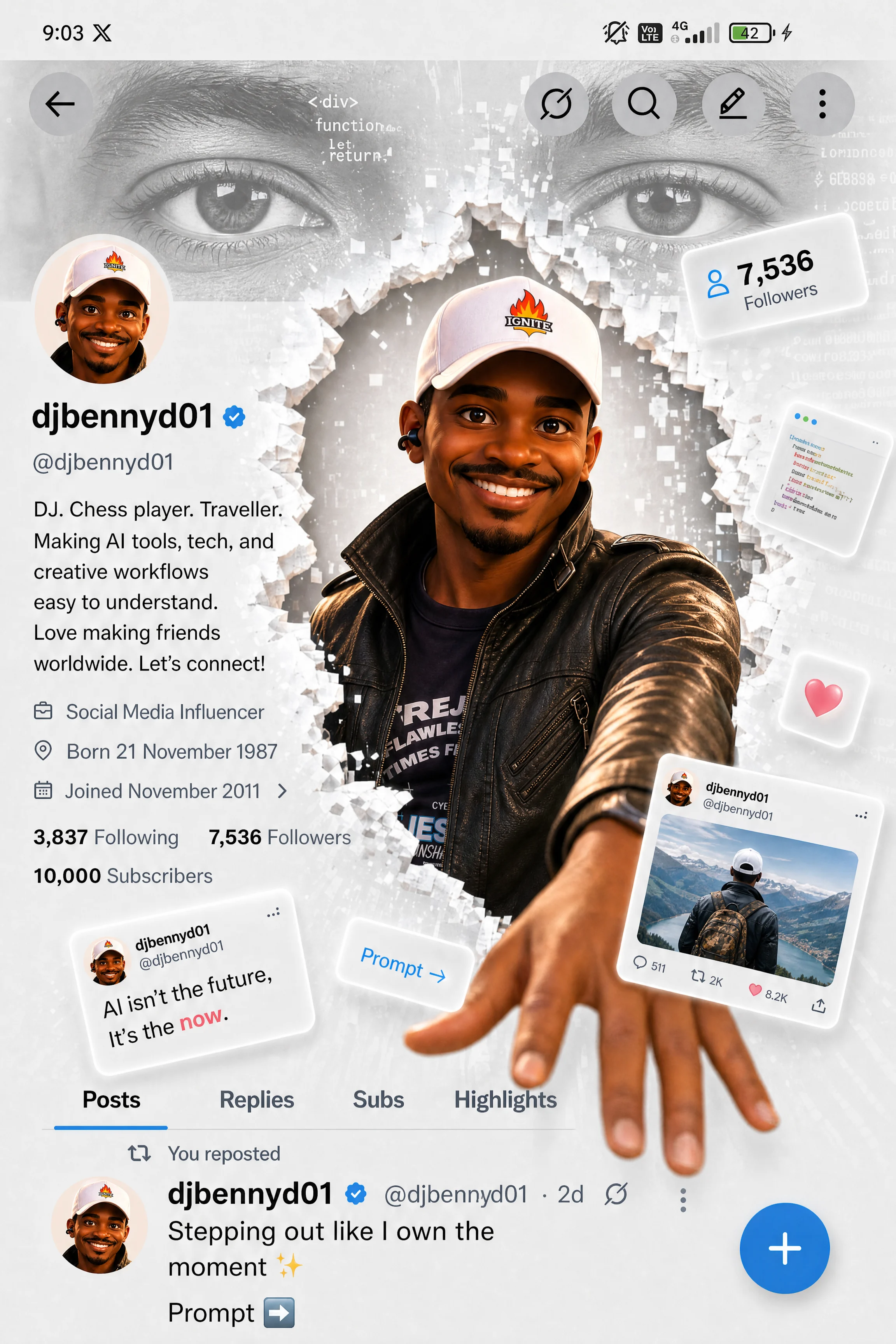 Personal Brand Social Media Profile Image
