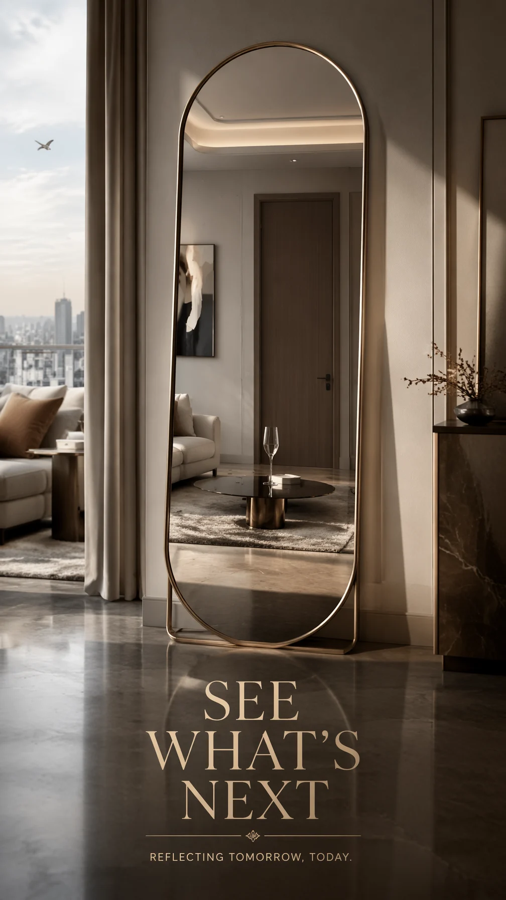 Mirror Reflects Five Seconds Ahead