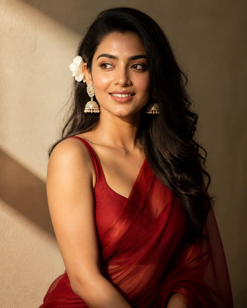Cinematic Saree Fashion Portrait