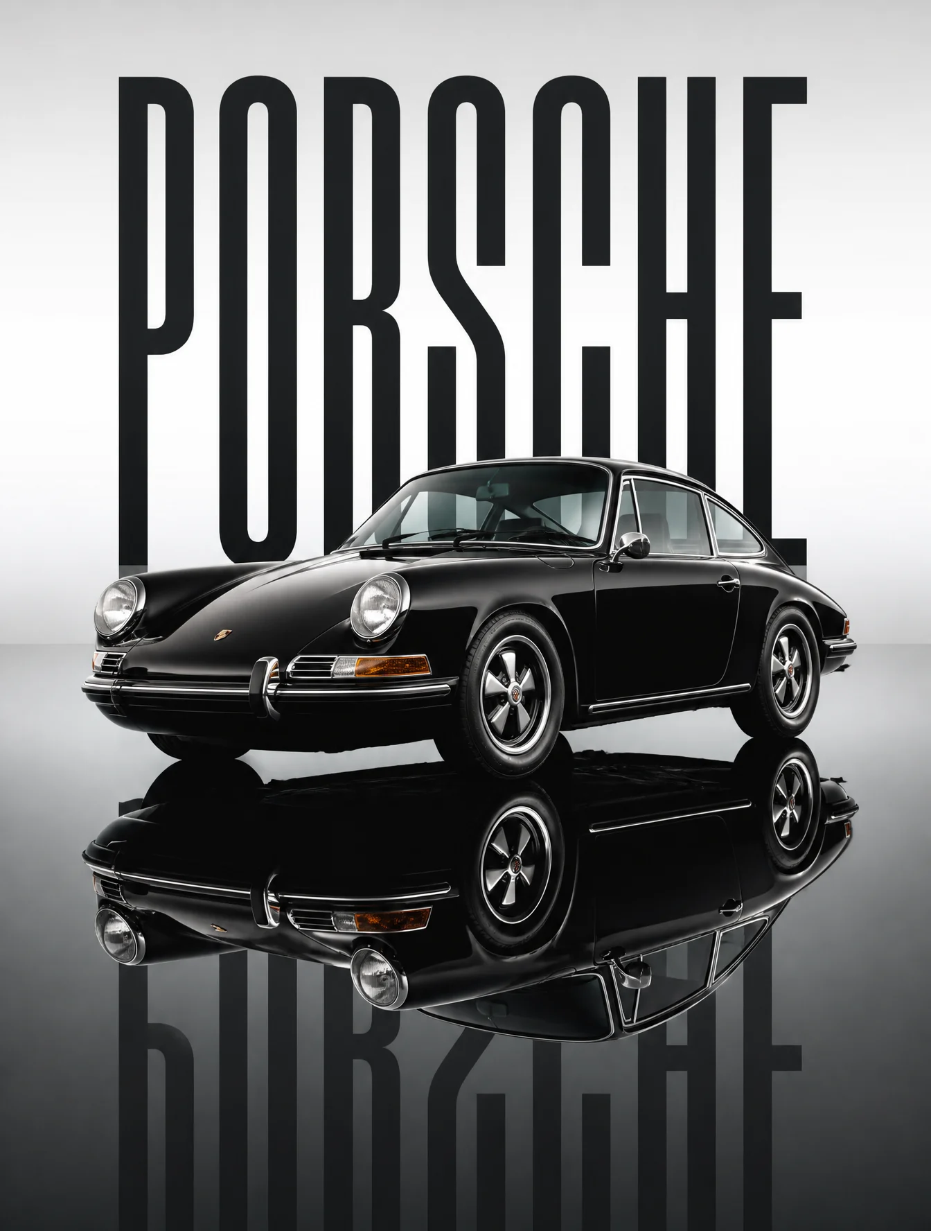Porsche Studio Mirror Reflection