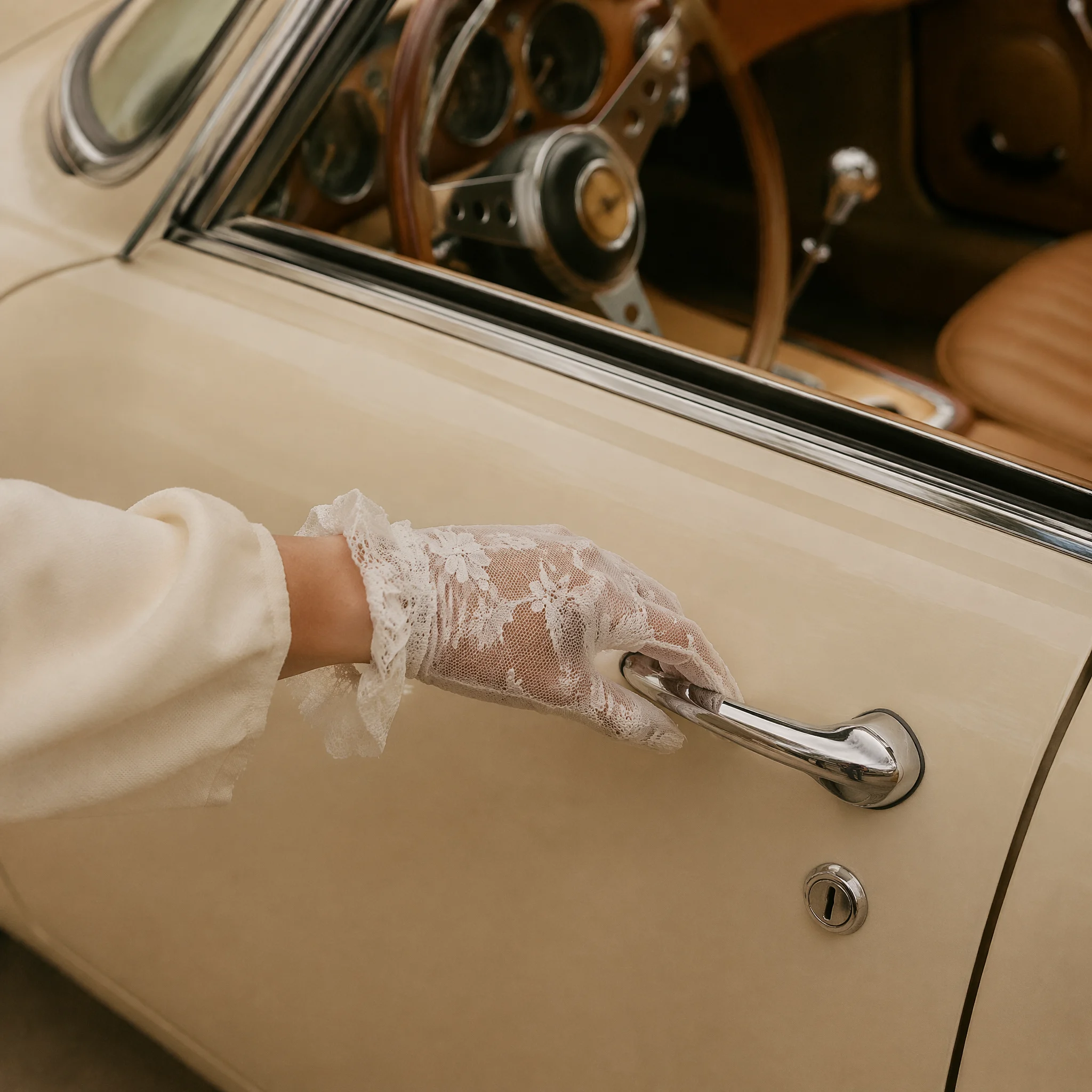 Lace Glove Meets Vintage Luxury