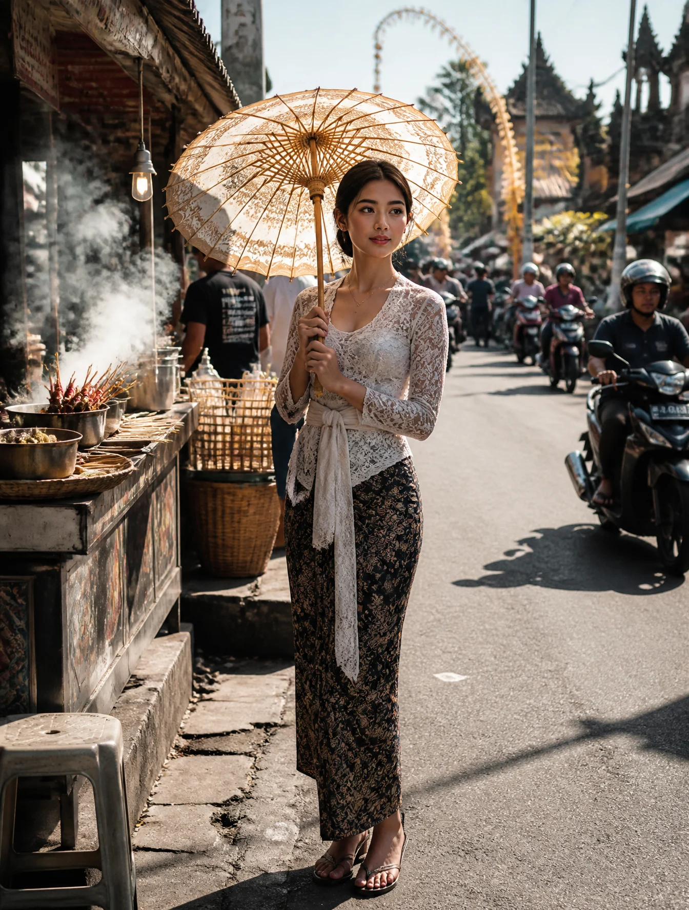 Balinese Beauty in Market Light