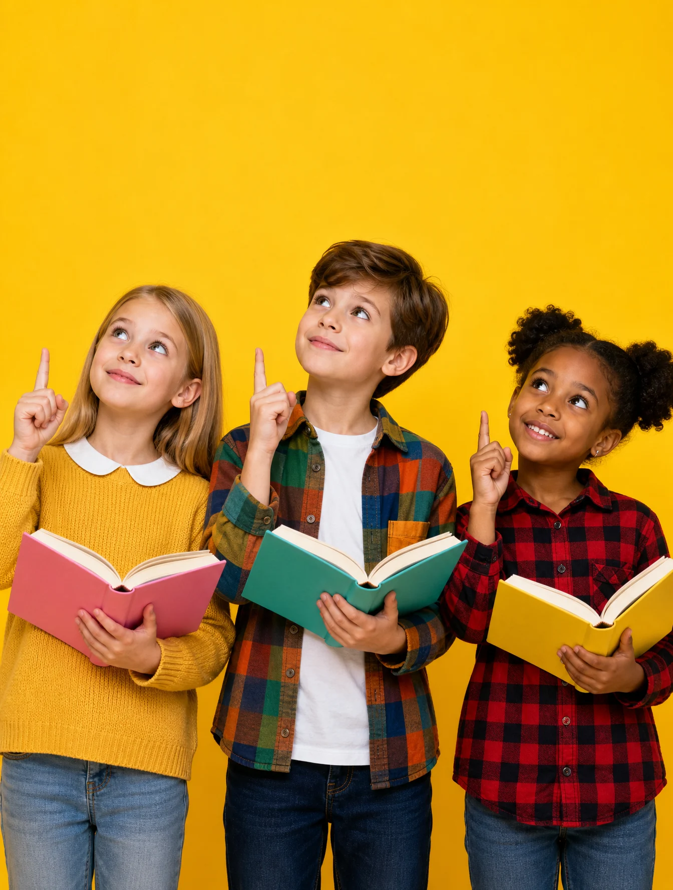 Three Kids Sharing Inspiration Moment