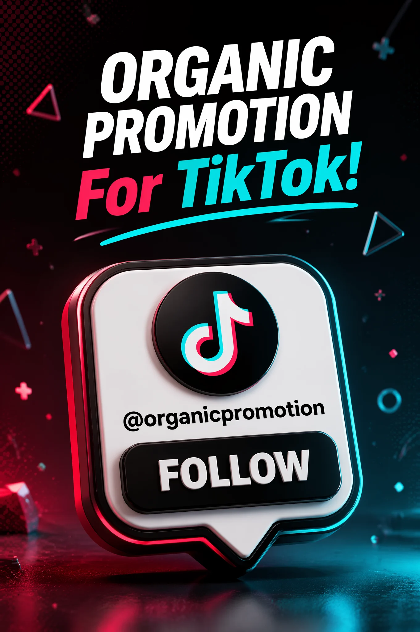 TikTok 3D Promo Graphic