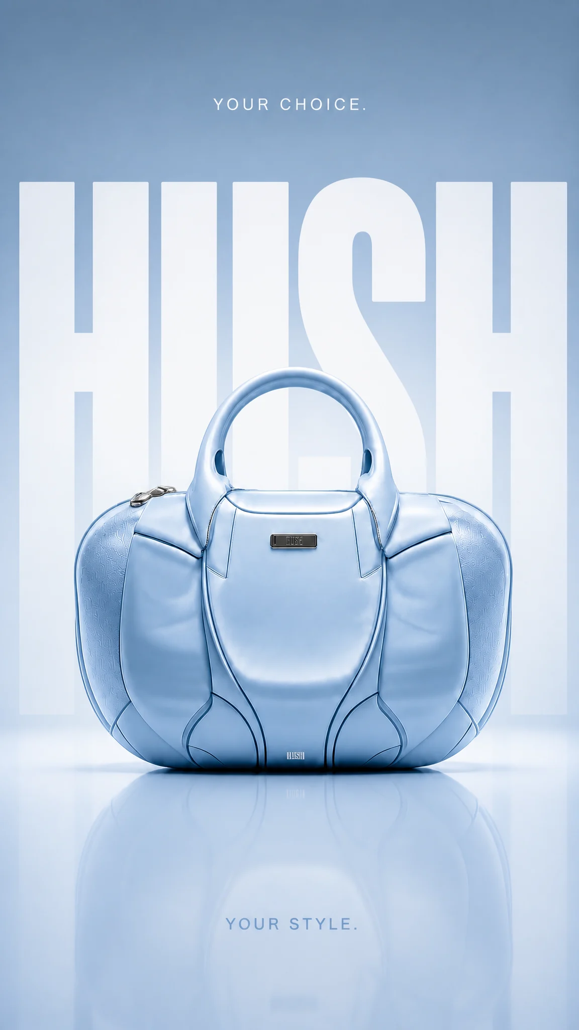 Baby Blue Luxury Handbag Campaign