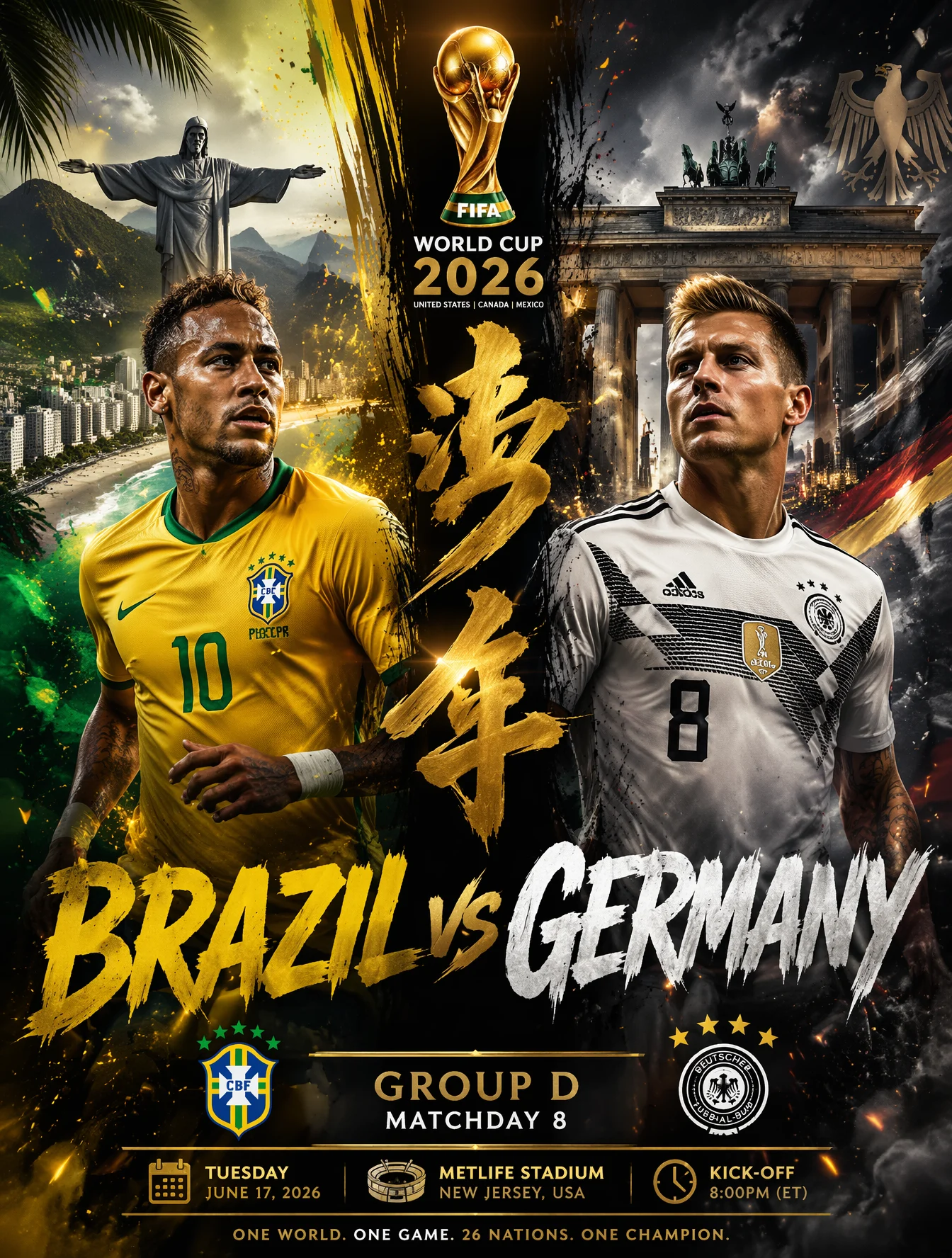FIFA 2026 Brazil vs Germany Epic Clash