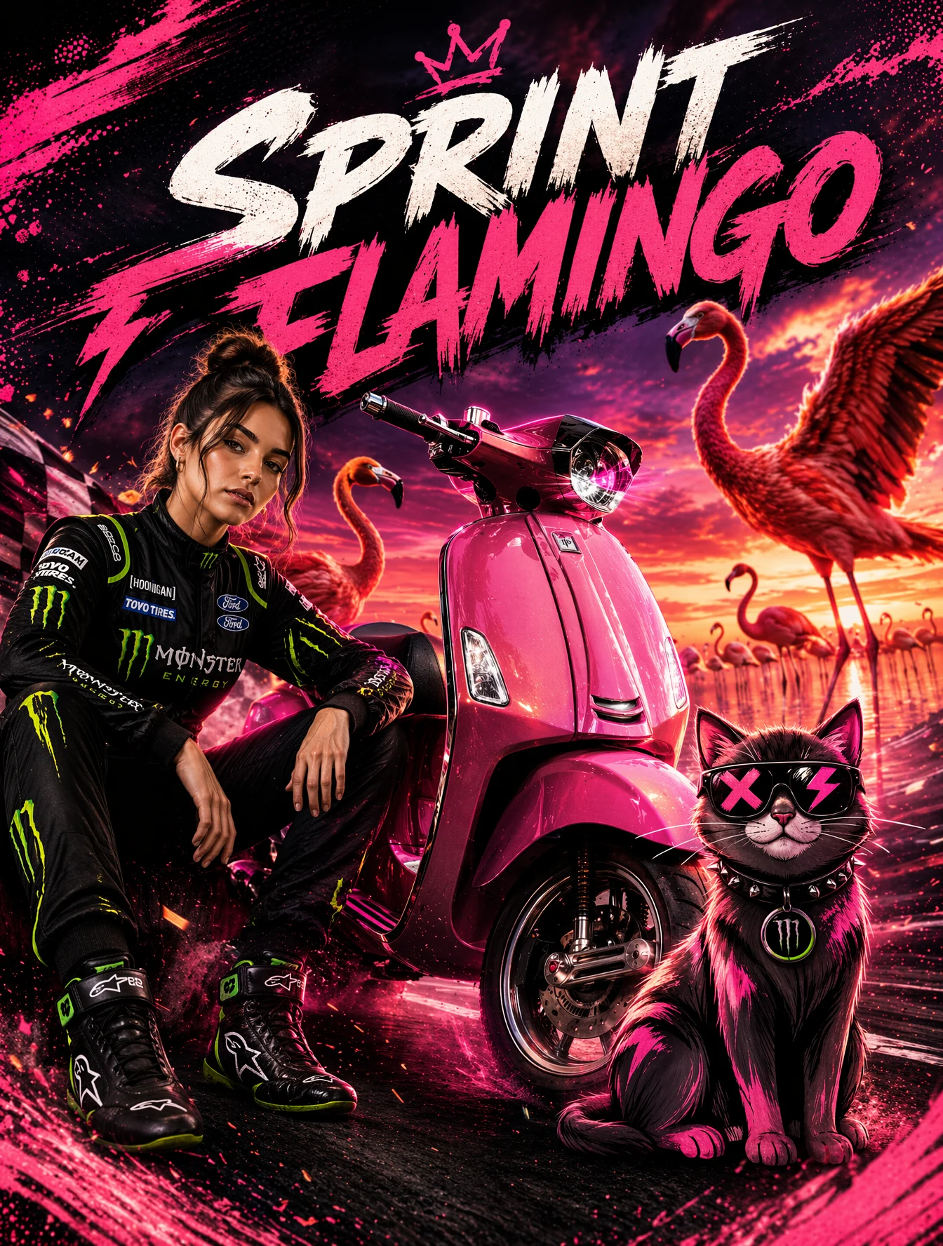 Sprint Flamingo Cinematic Thumbnail Design