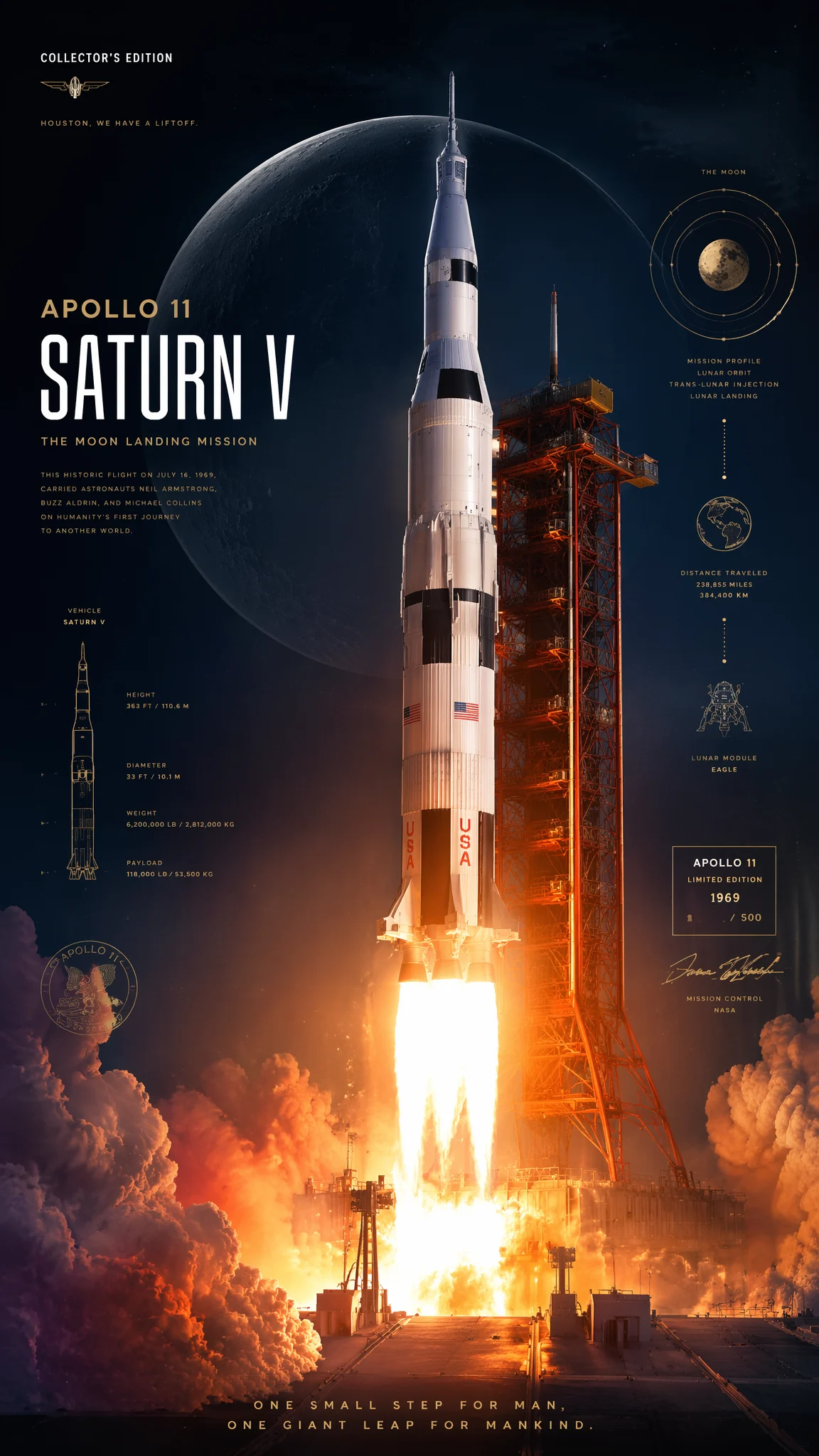 Apollo 11 Collector's Edition Poster