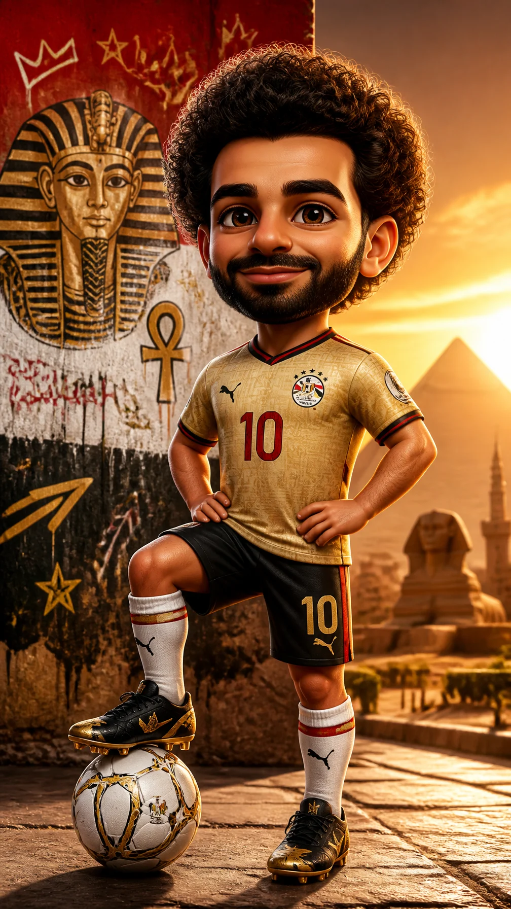 Egyptian Football Pharaoh Chibi